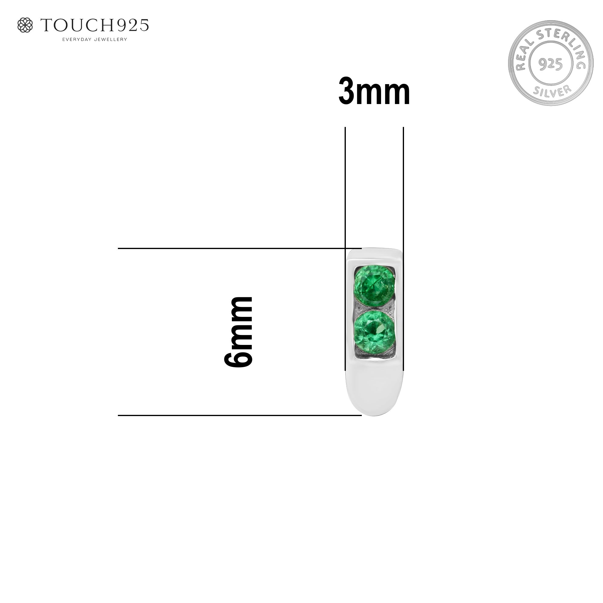 Classic Bar Silver Nose Pin