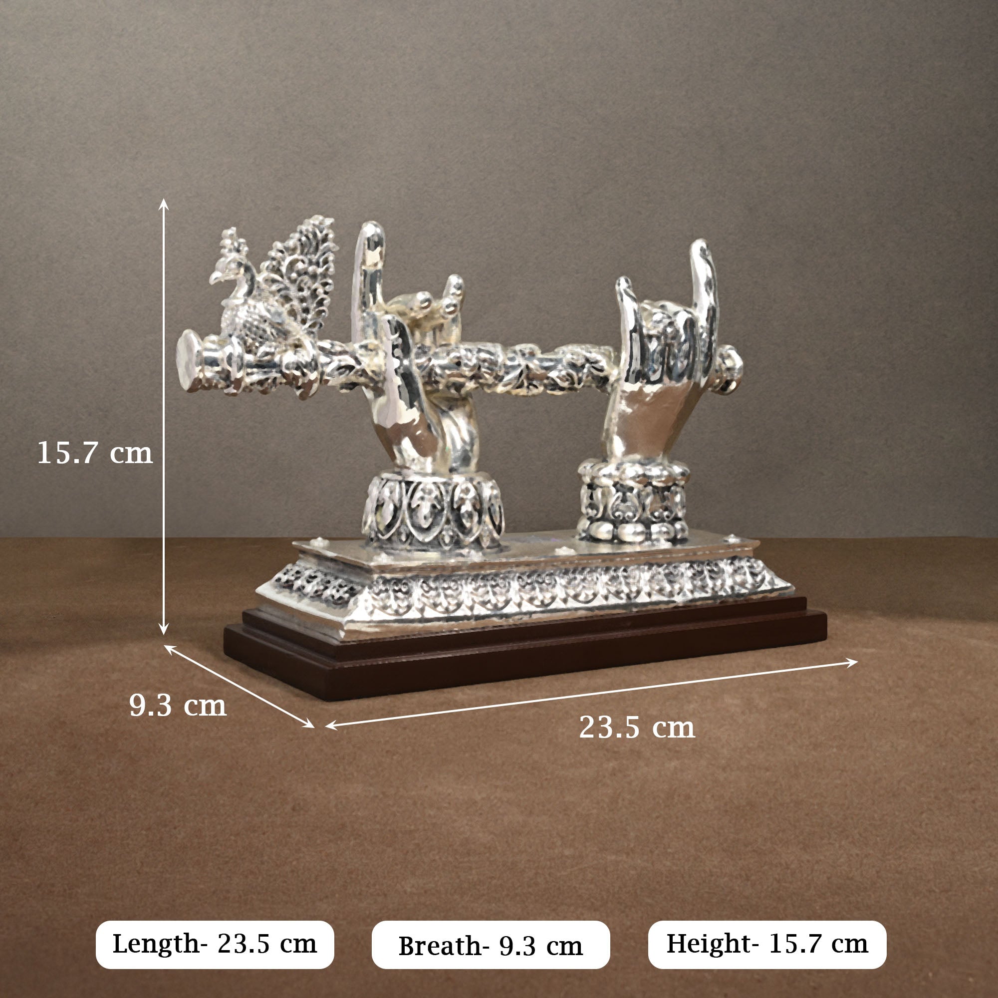 999 Silver Plated Krishna Bansuri