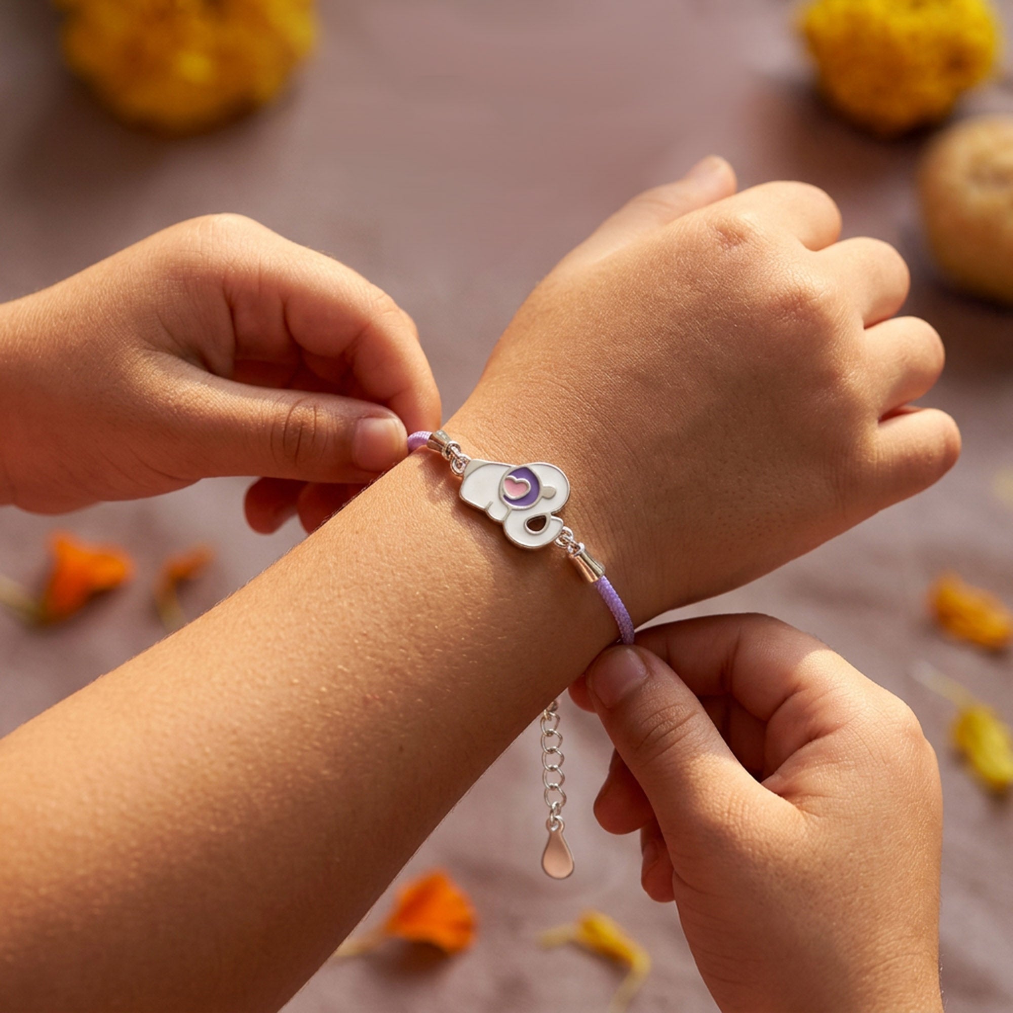 Purple Elephant Kids Rakhi