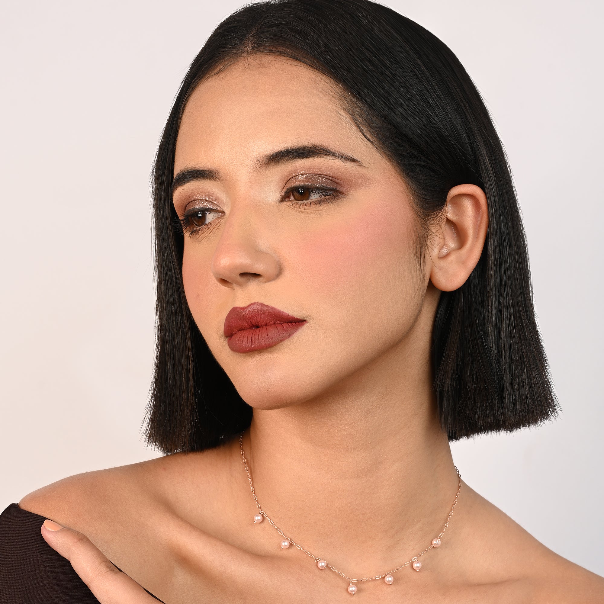 Pearl Station Necklace