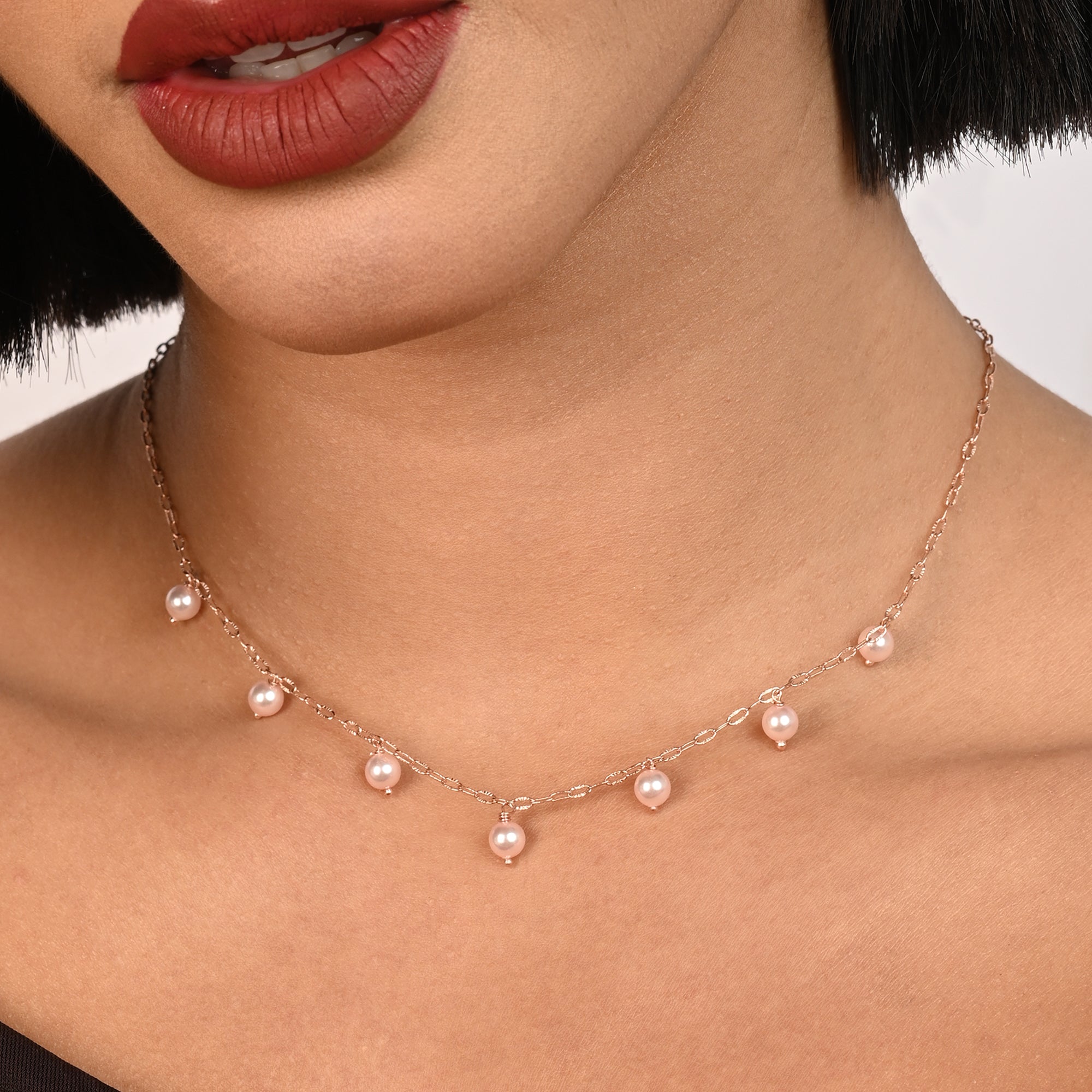 Pearl Station Necklace
