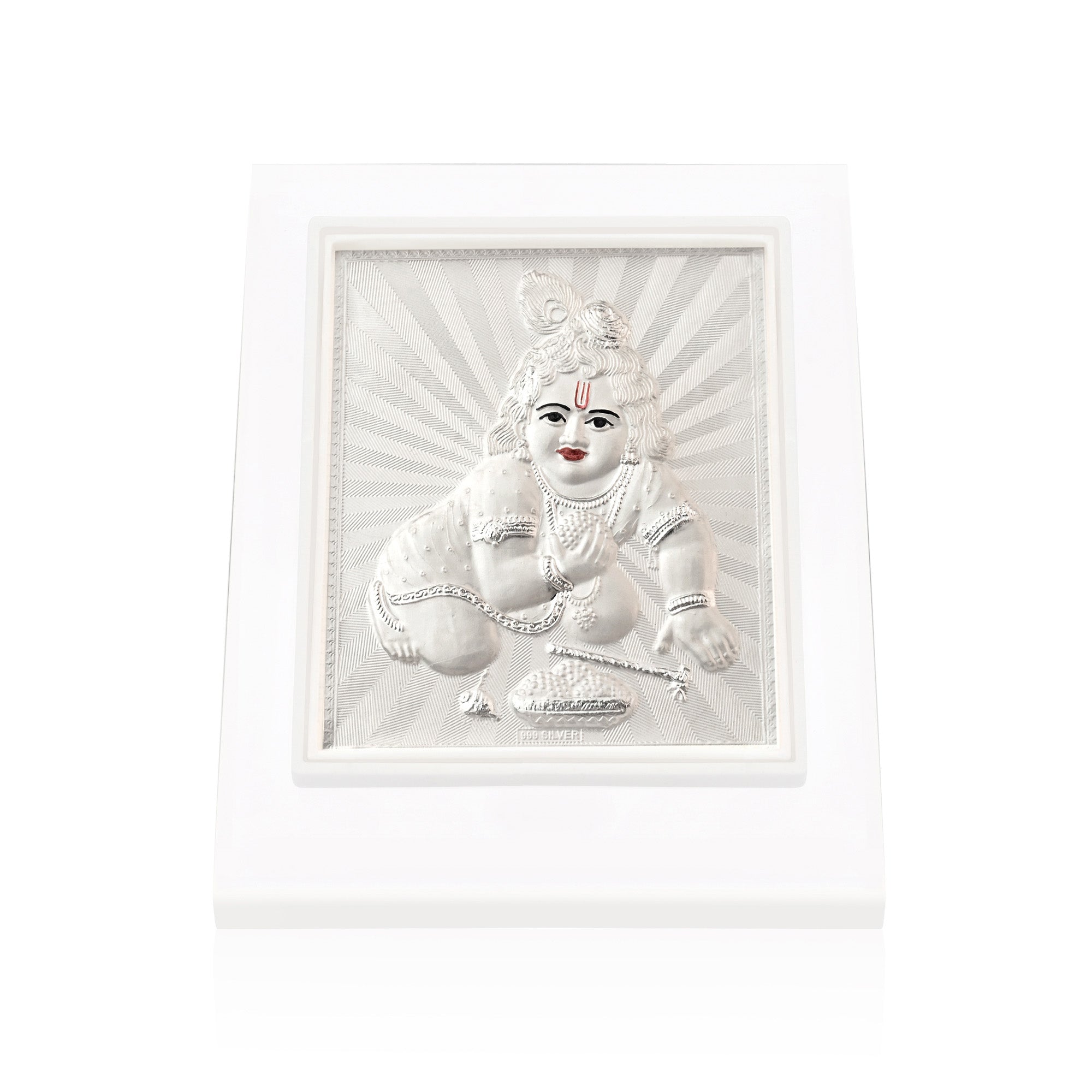 999 Silver Laddu Gopal Frame