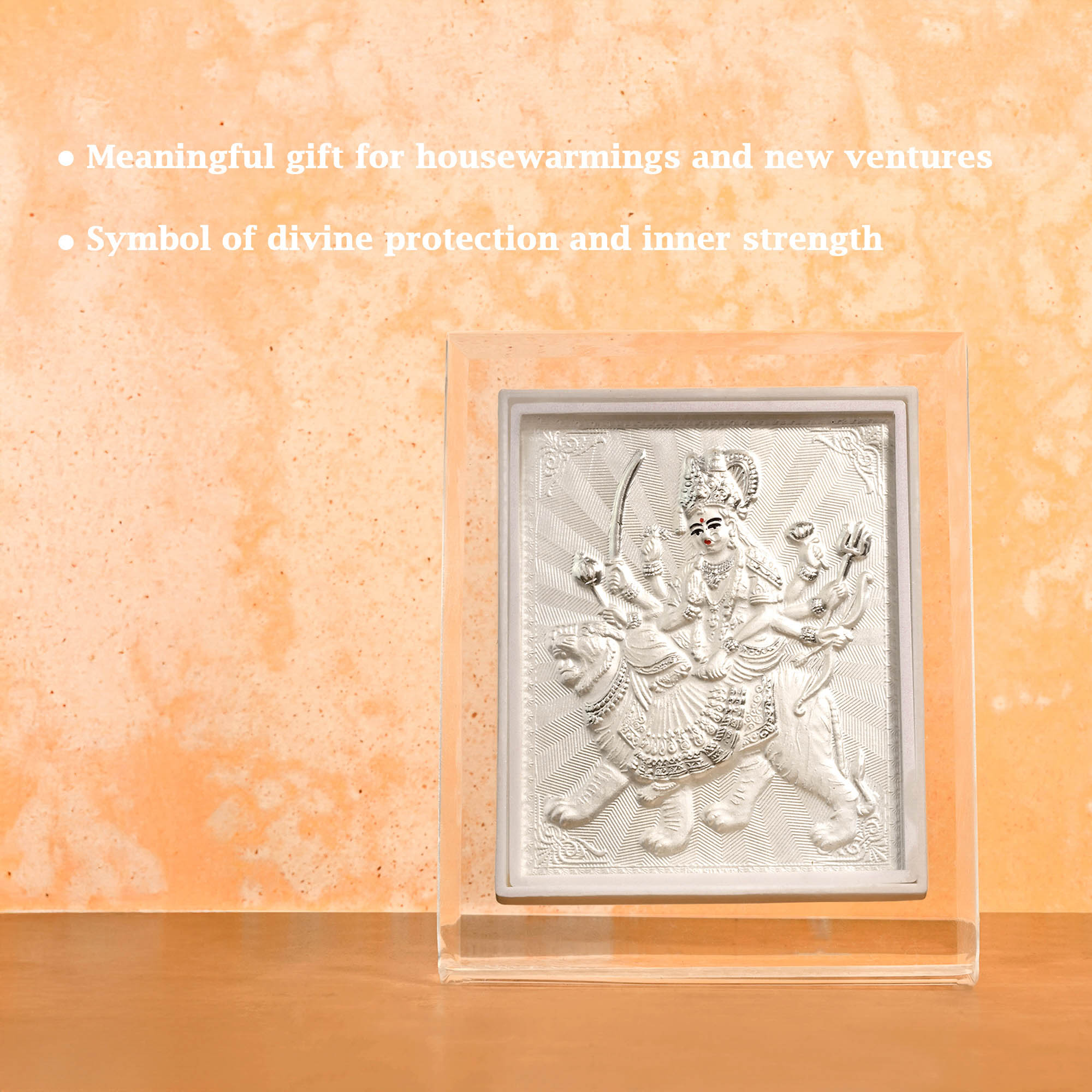 999 Silver Durga Maa Frame