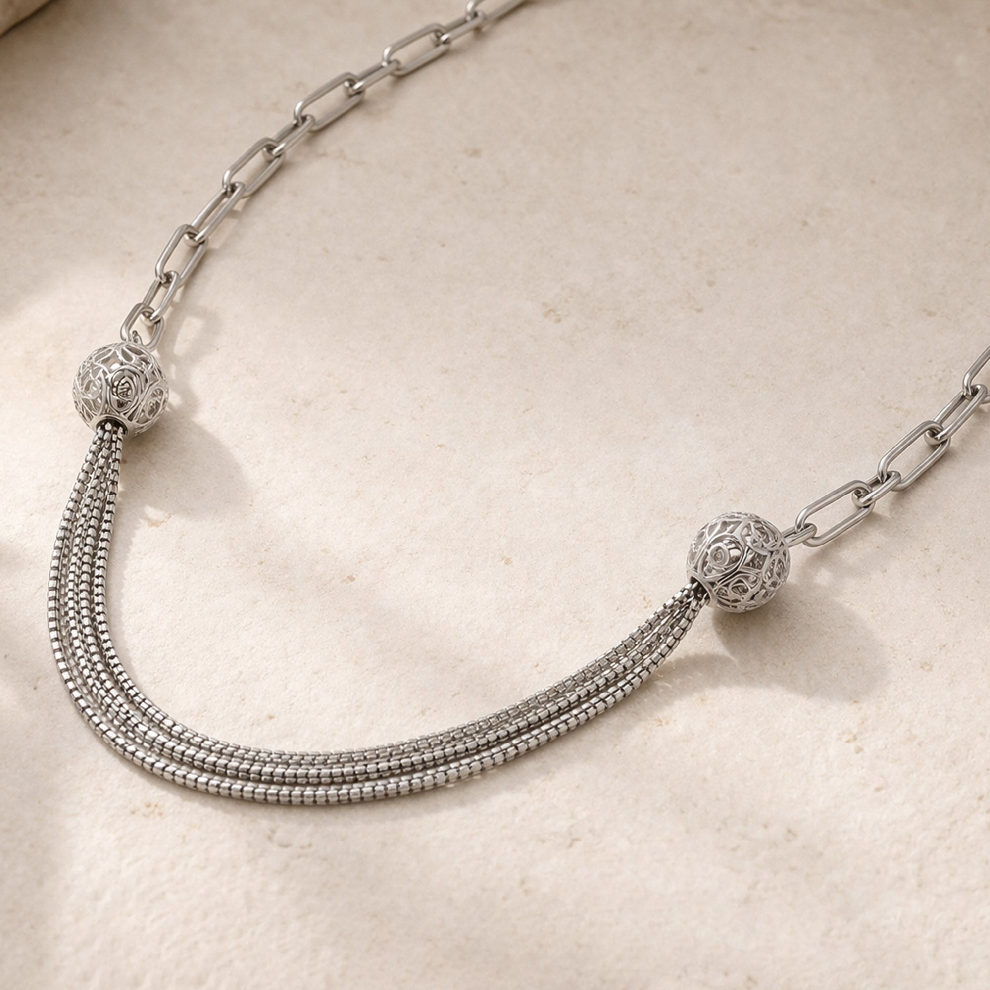 Multi-Strand Filigree Necklace
