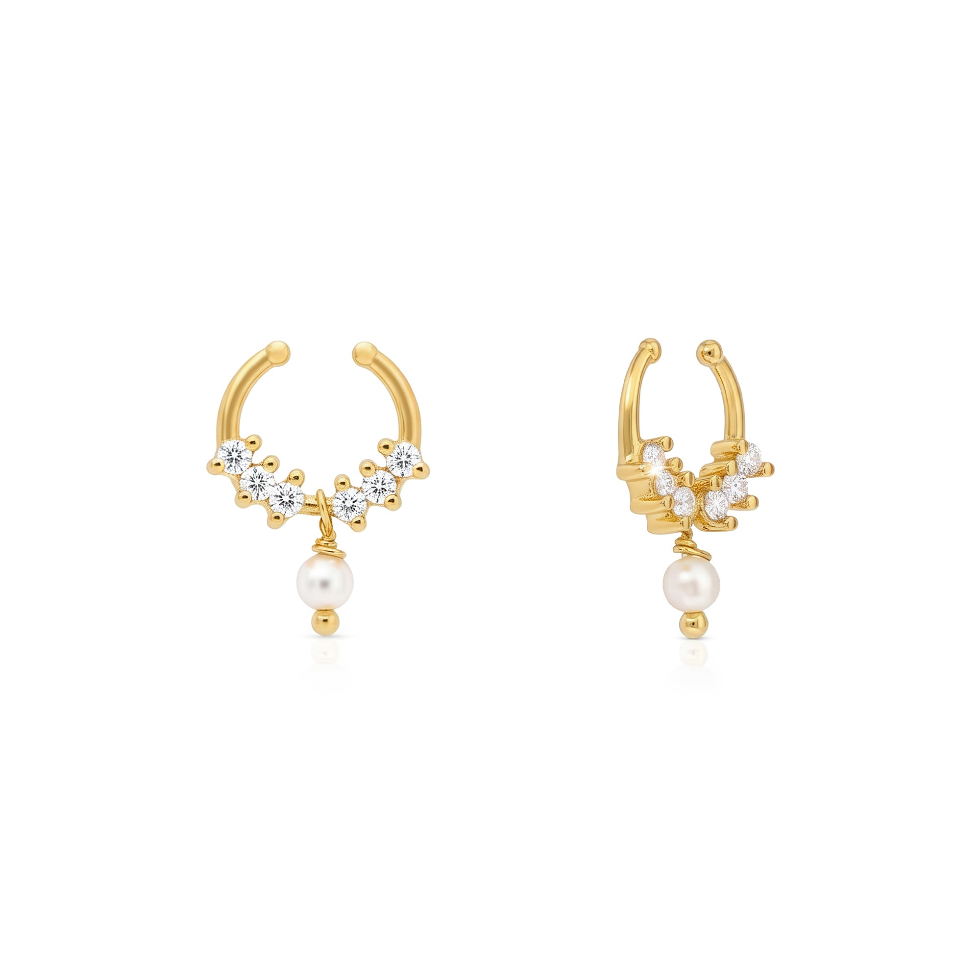 Pearl Drop Septum Nose Ring