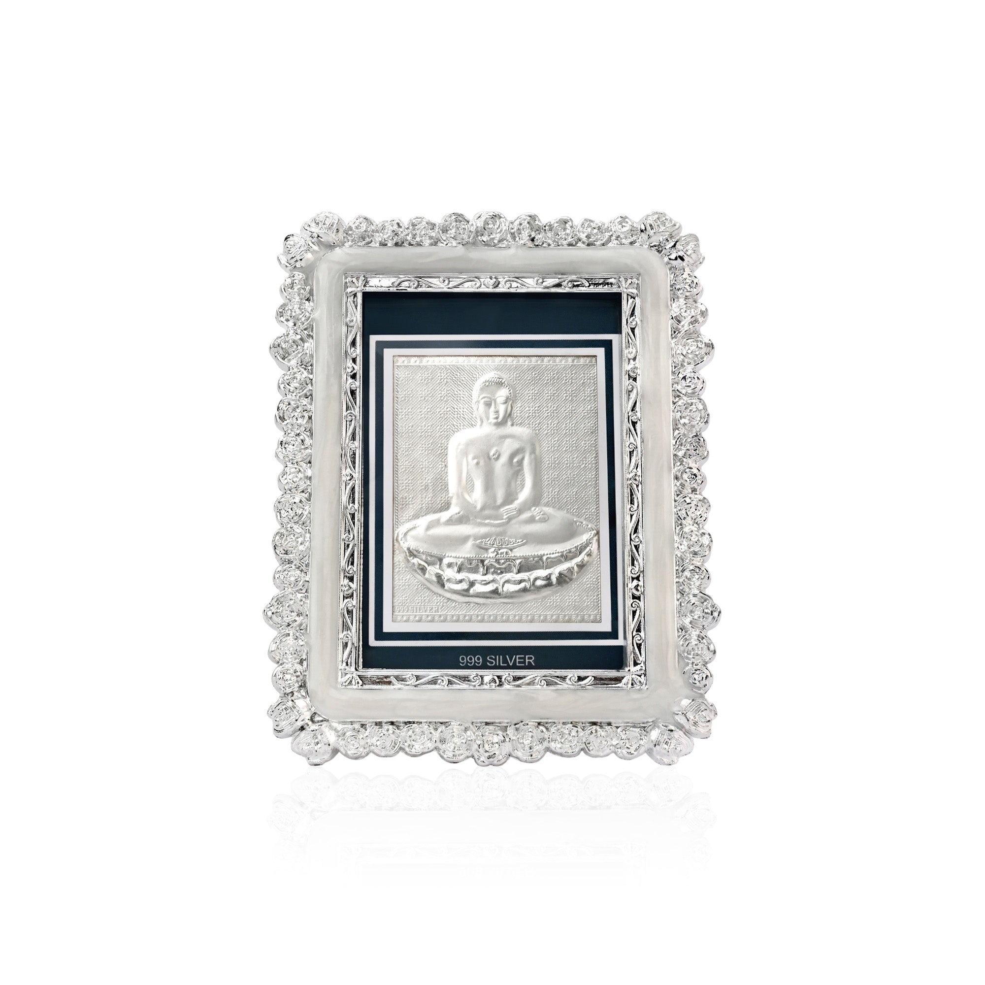 999 Silver Mahavir Swami Frame