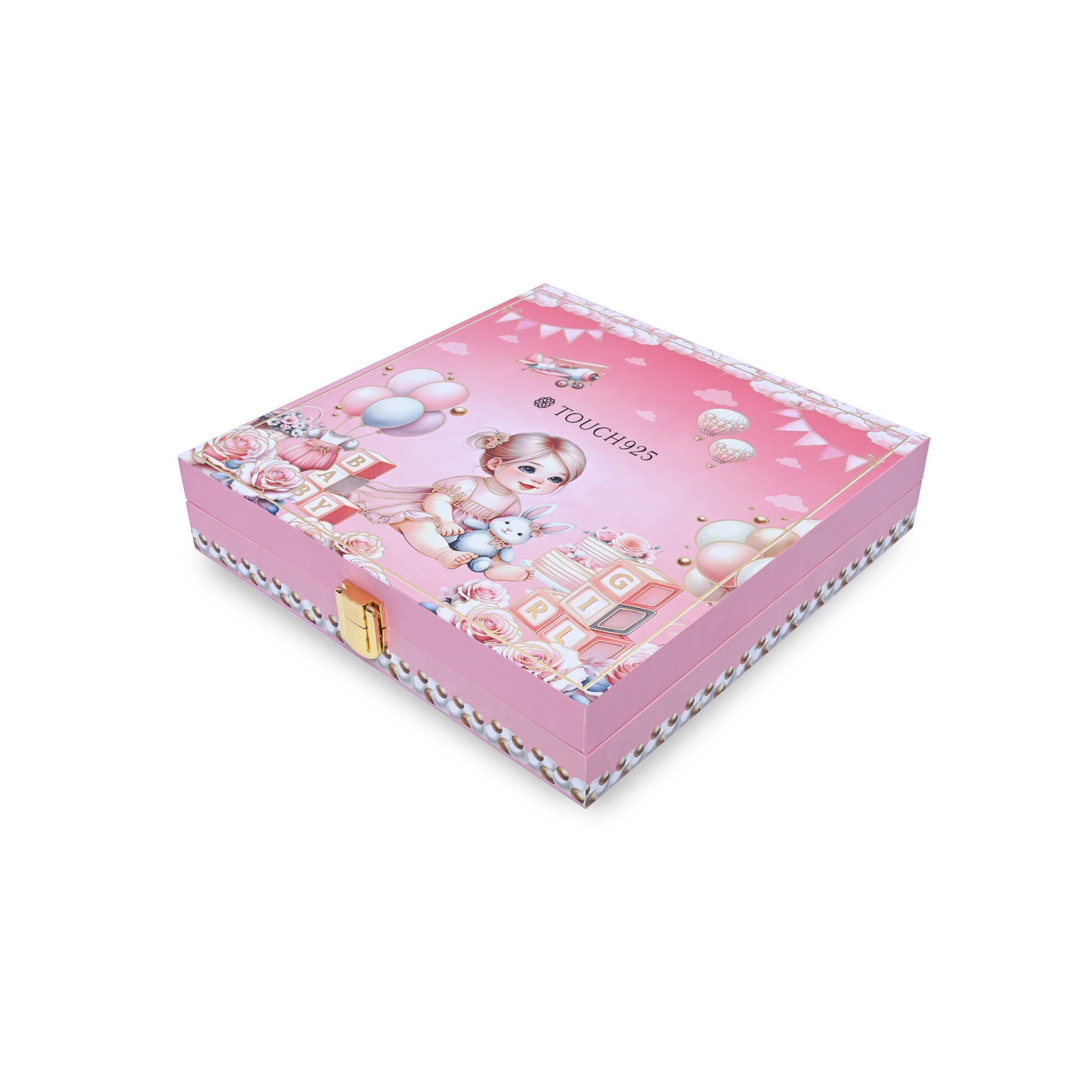 999 Silver Musical Baby Girl Coin Box (5 Coins)
