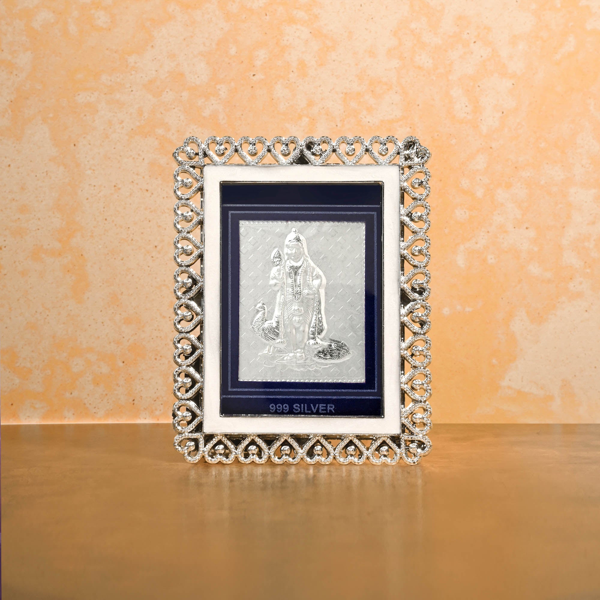 999 Silver Murugan Swami Frame