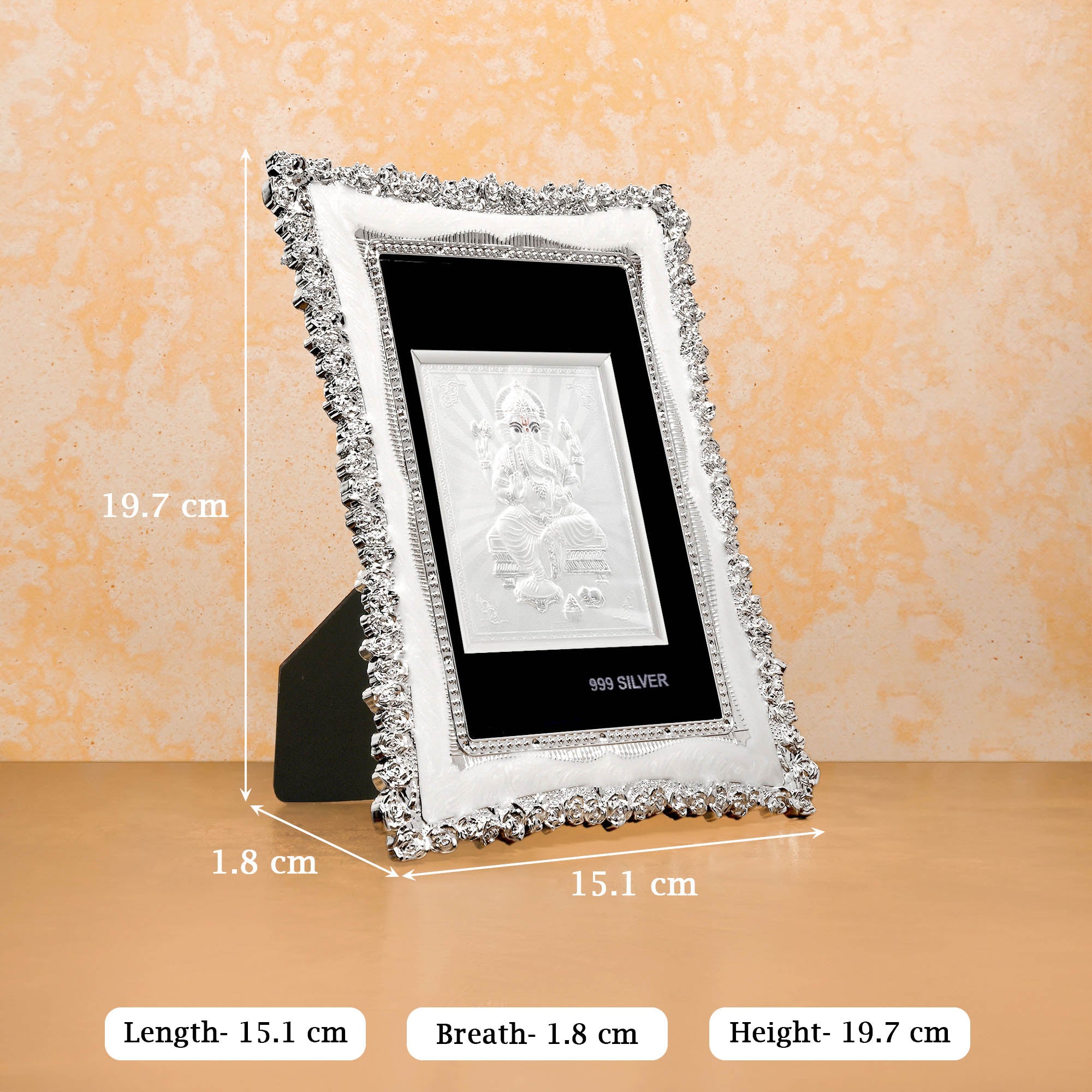 999 Silver Ganesha Frame