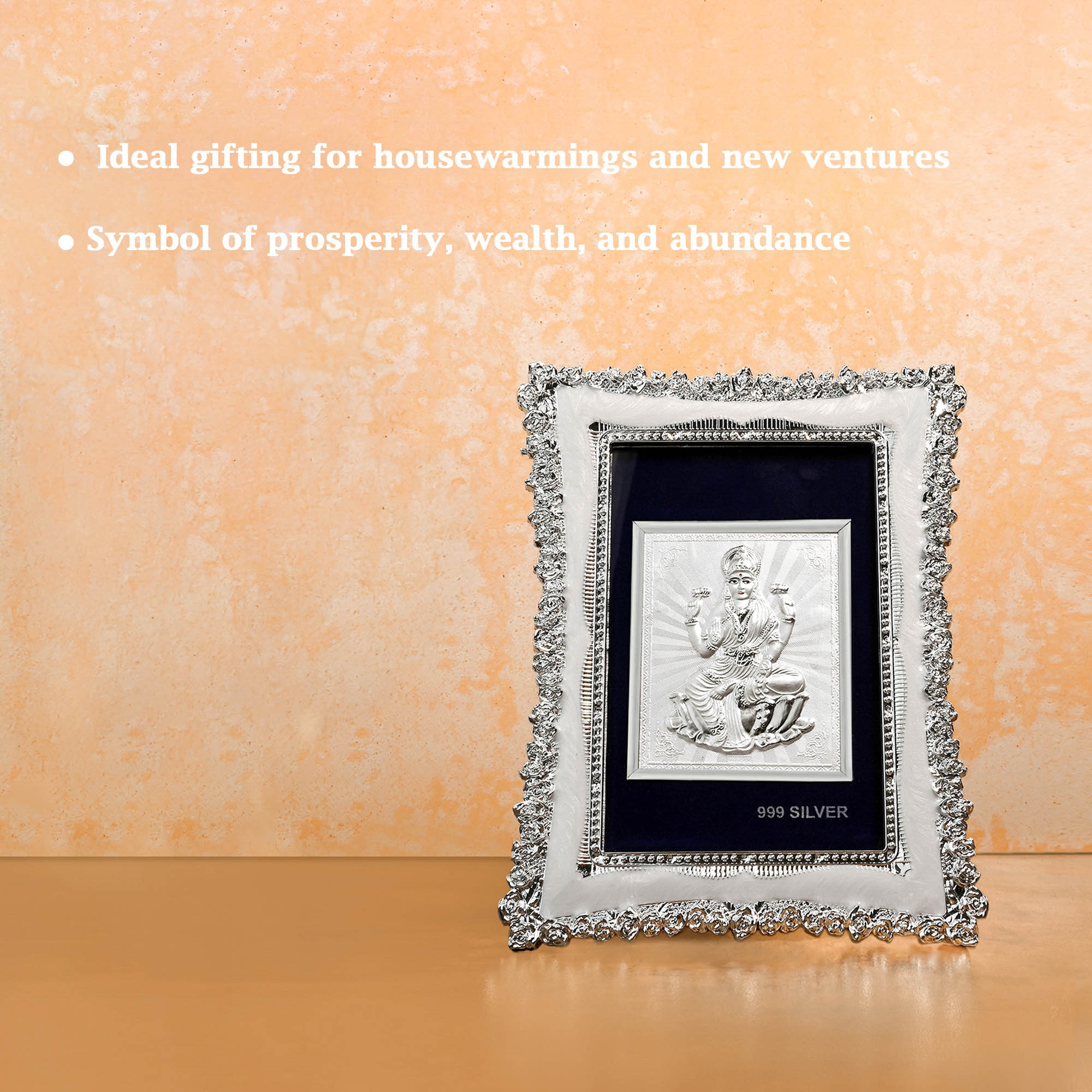 999 Silver Lakshmi Ji Frame