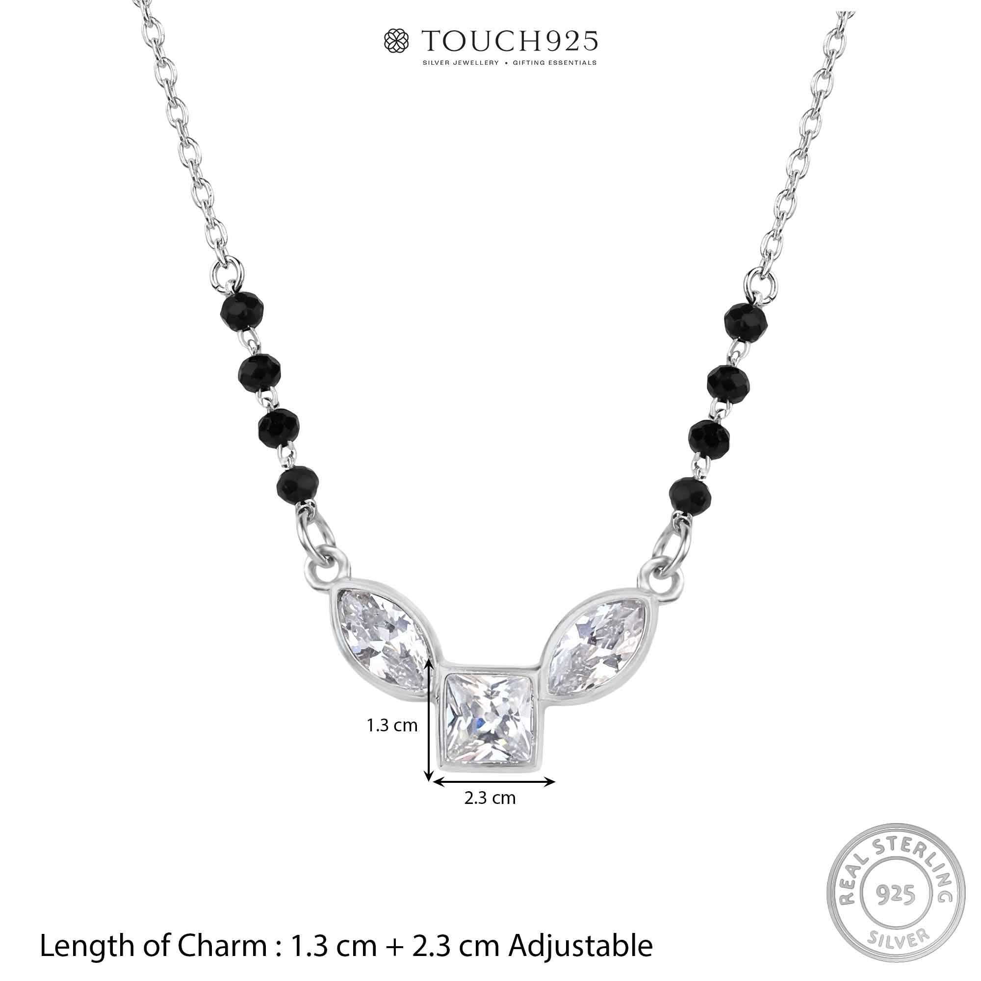 Triple Stone Zircon Mangalsutra