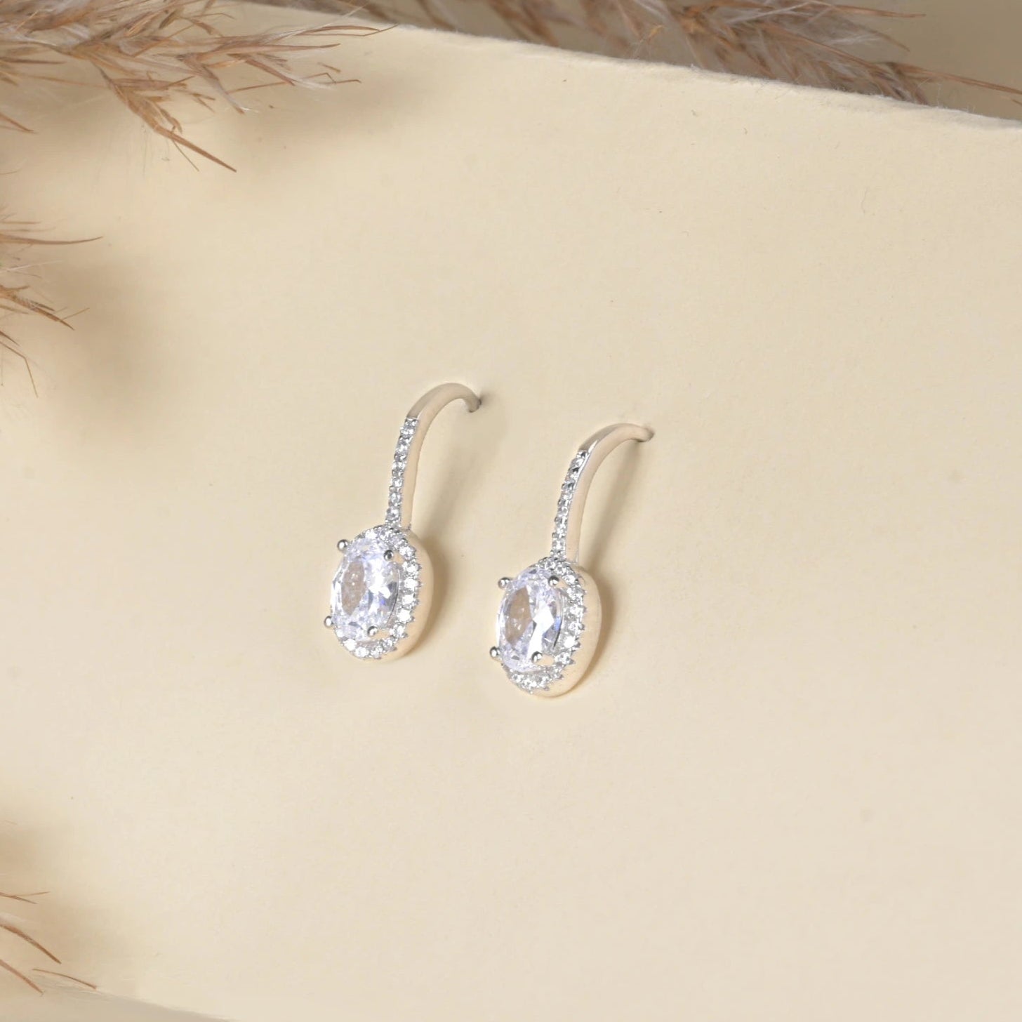 silver earrings
