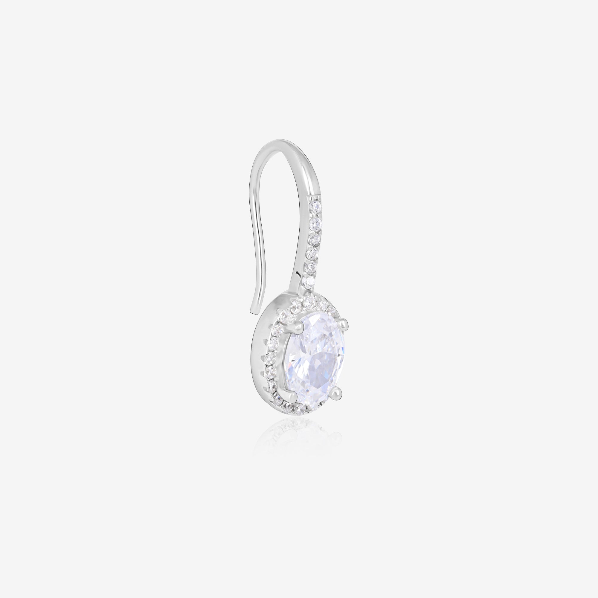 silver earrings