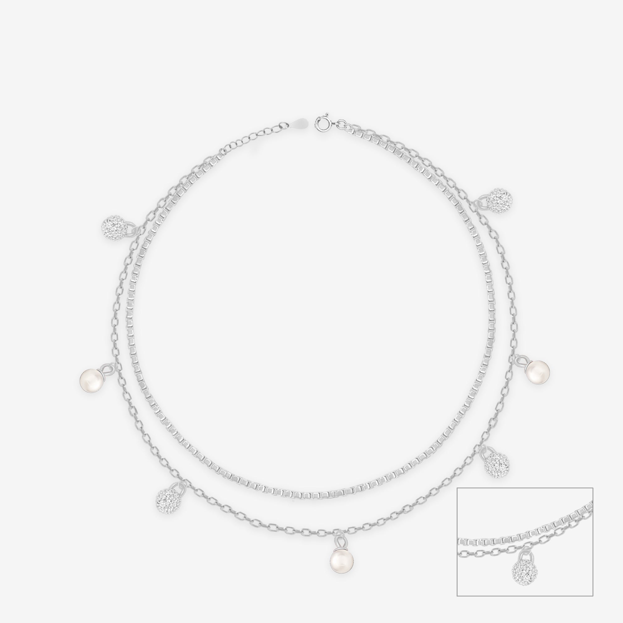 Double Layered Charm Bracelet