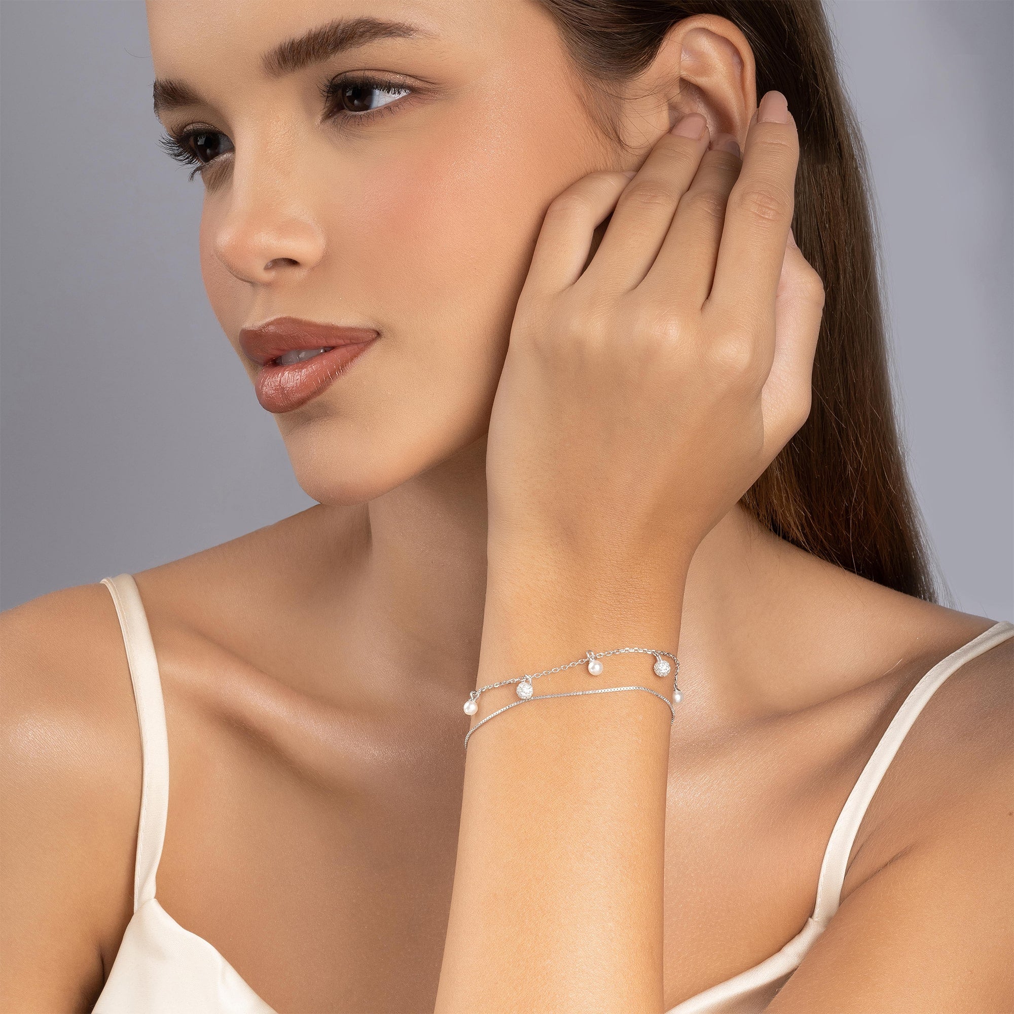 Double Layered Charm Bracelet