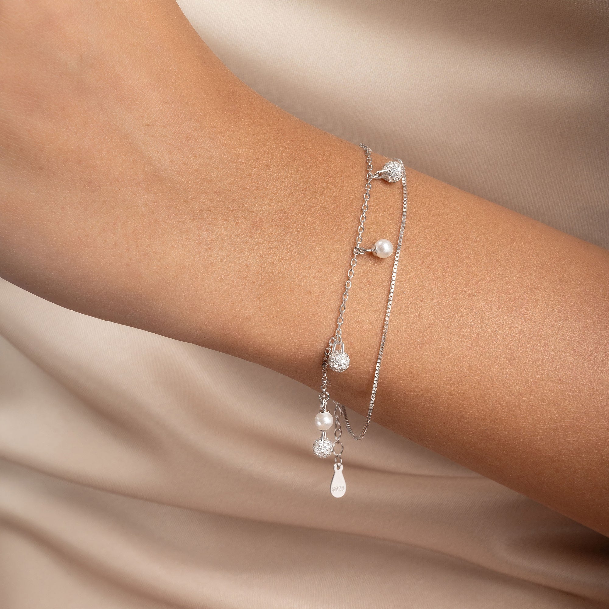 Double Layered Charm Bracelet