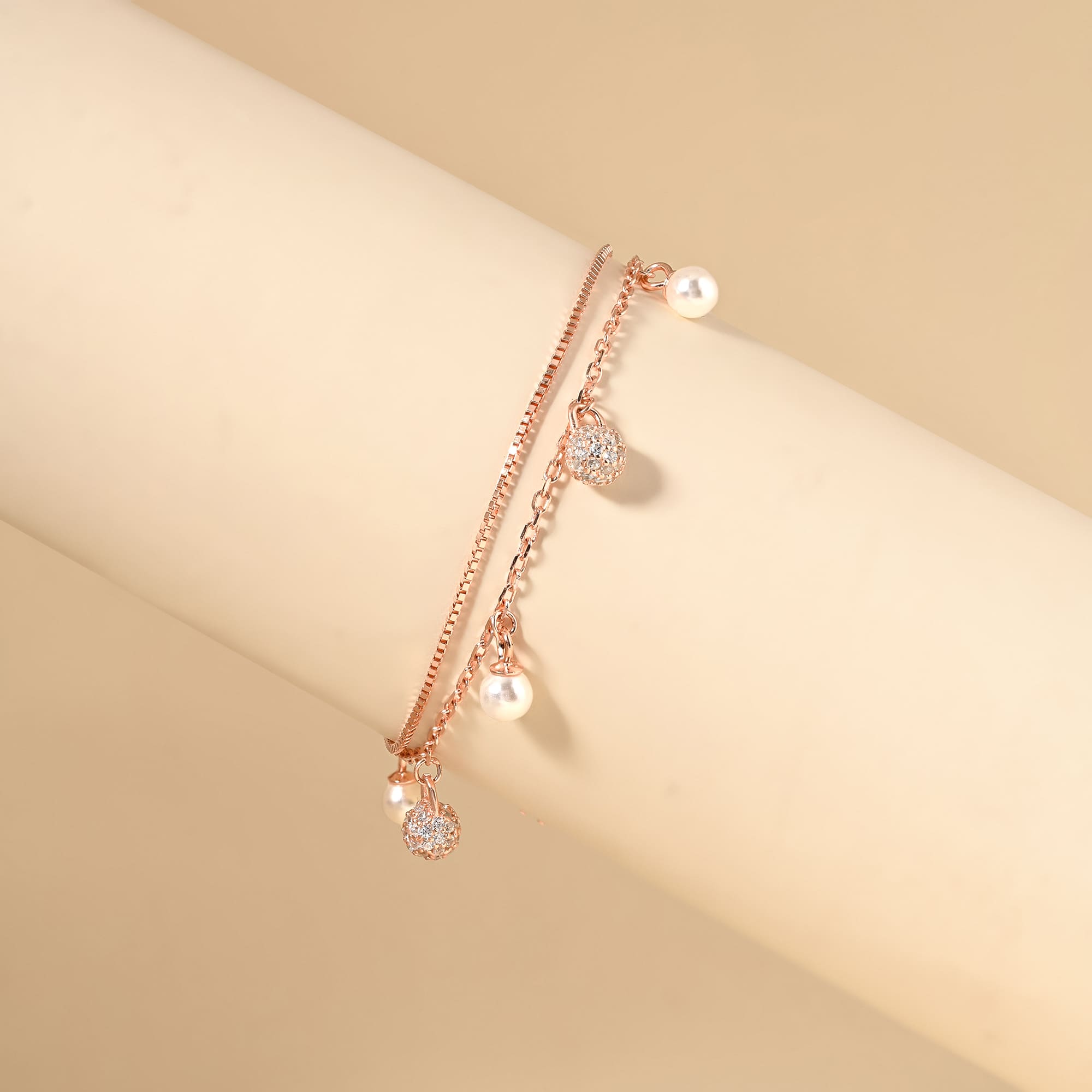 Double Layered Charm Bracelet