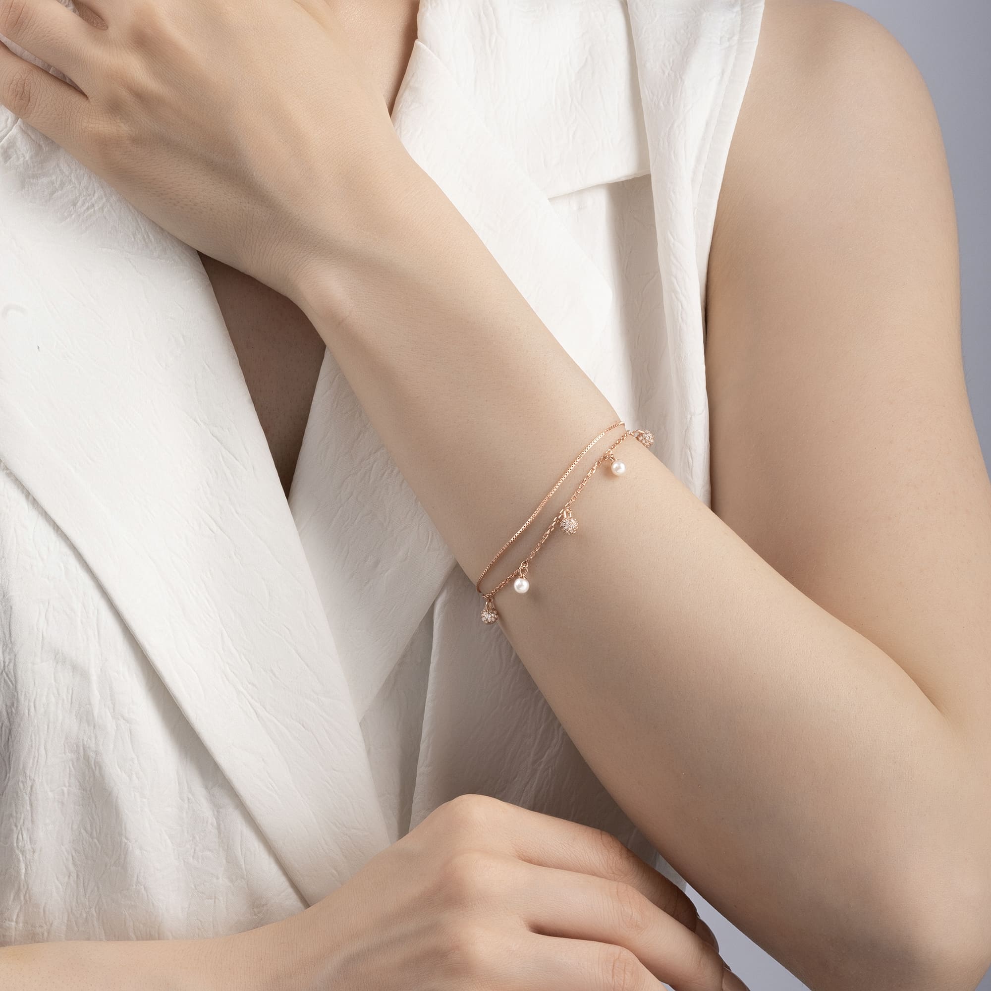 Double Layered Charm Bracelet