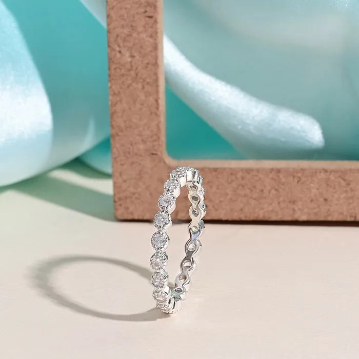 Serenity Sparkle Eternity Ring - Touch925