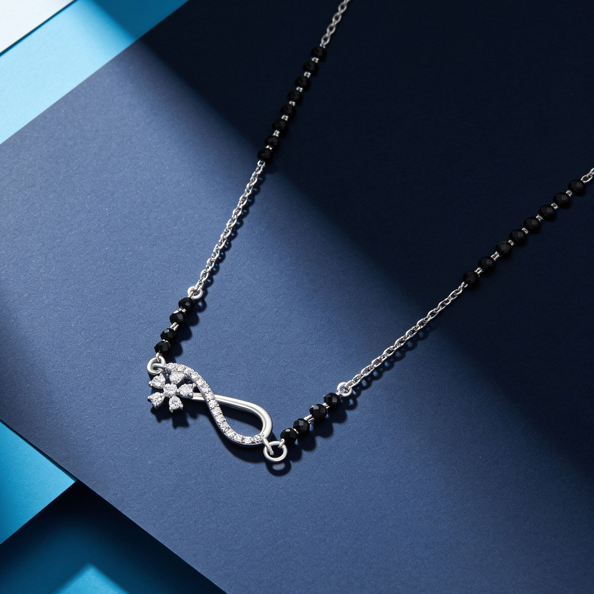 Floral Infinity CZ Mangalsutra