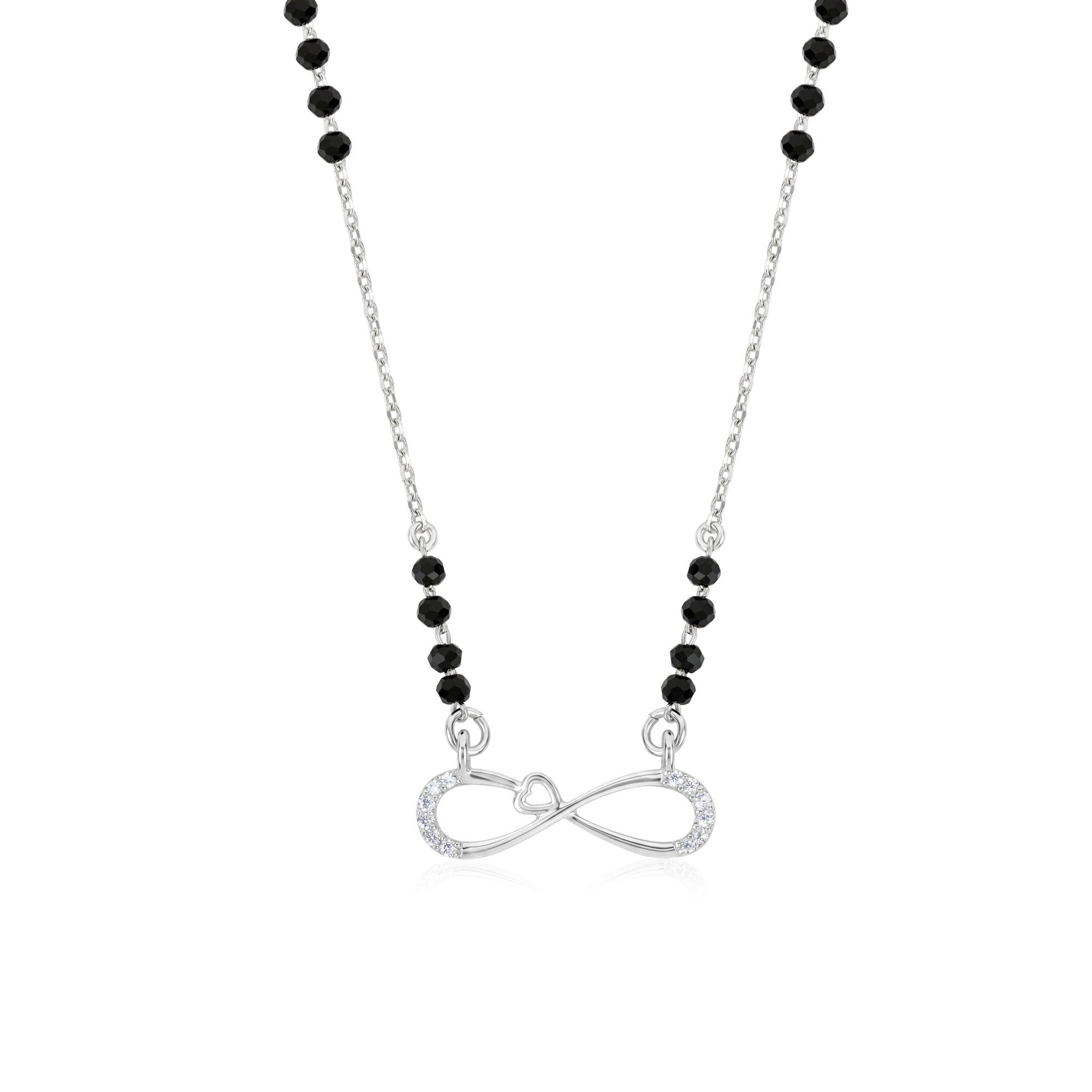 Heart Infinity CZ Mangalsutra