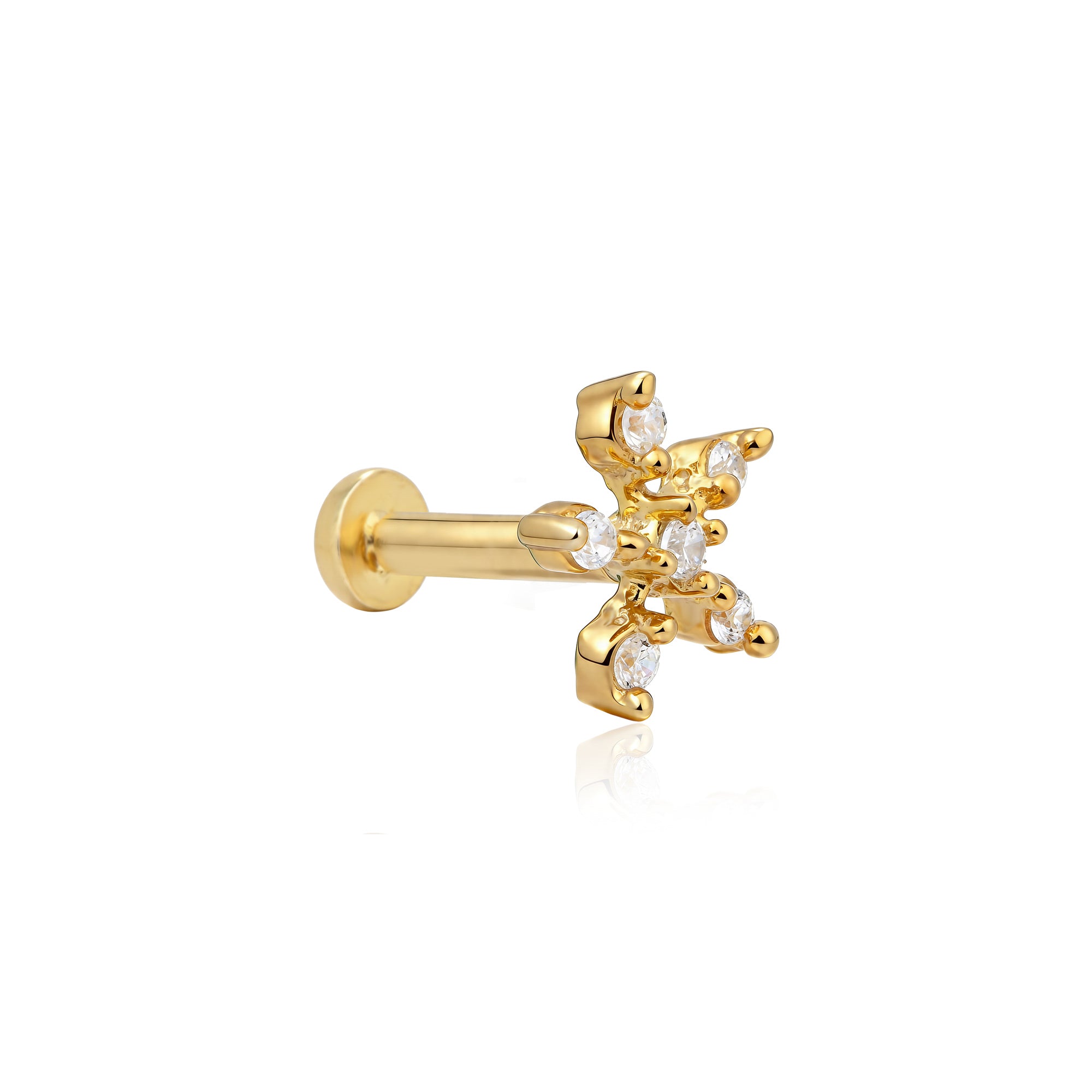 Sparkling Starlet Nose Pin
