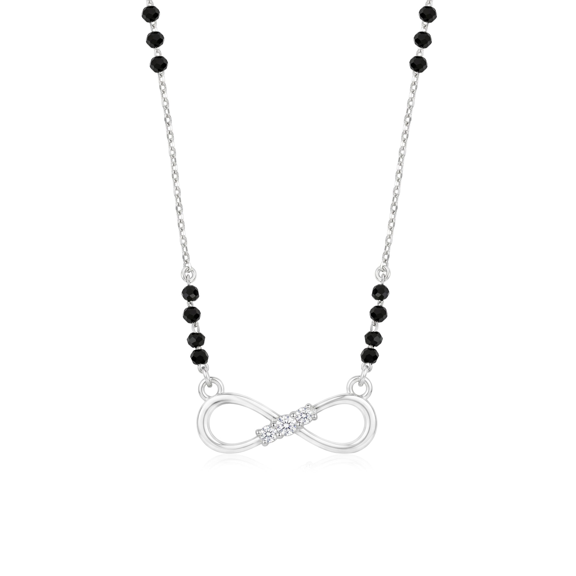 Triple Stone Infinity CZ Mangalsutra