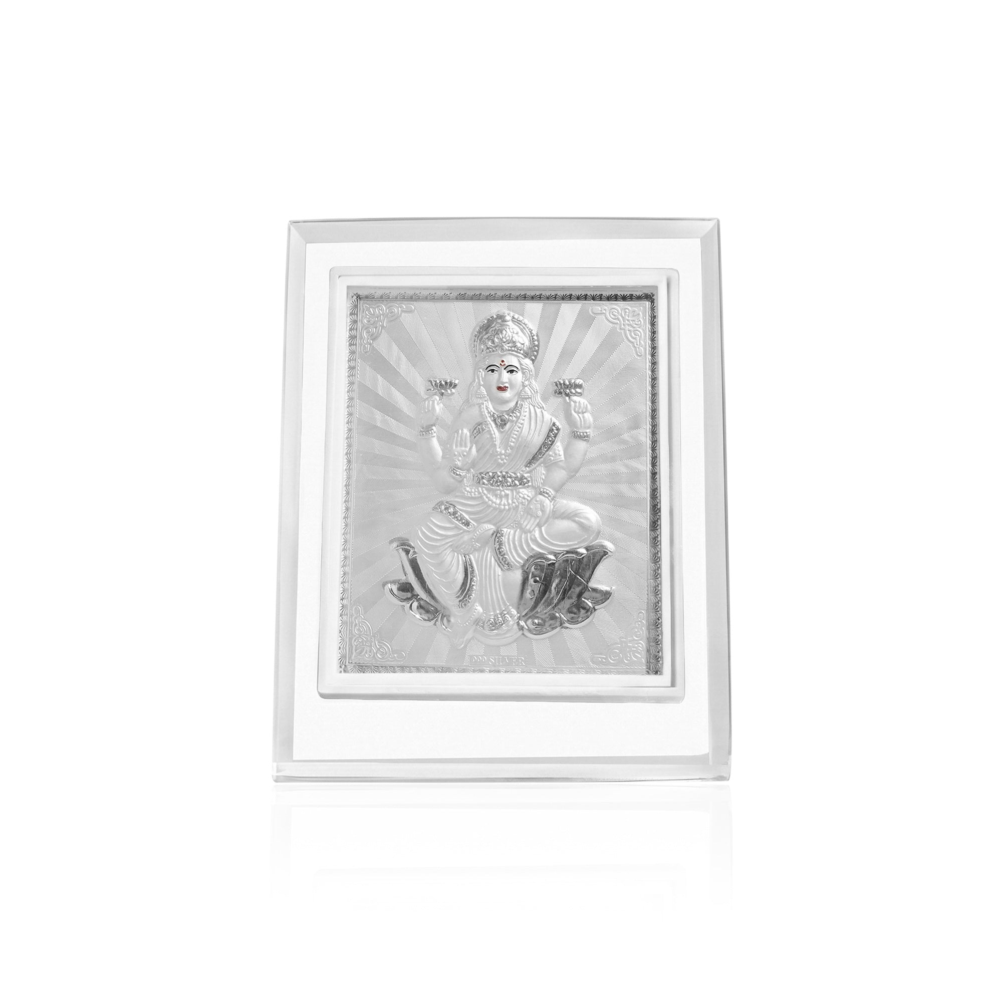 999 Silver Godess Laxmi Idol Frame