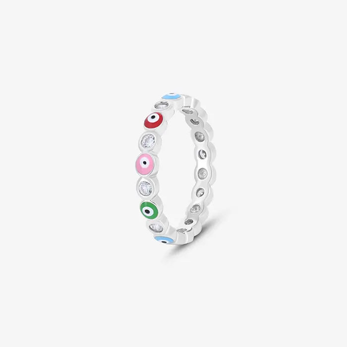 Colorful Evil Eye Ring