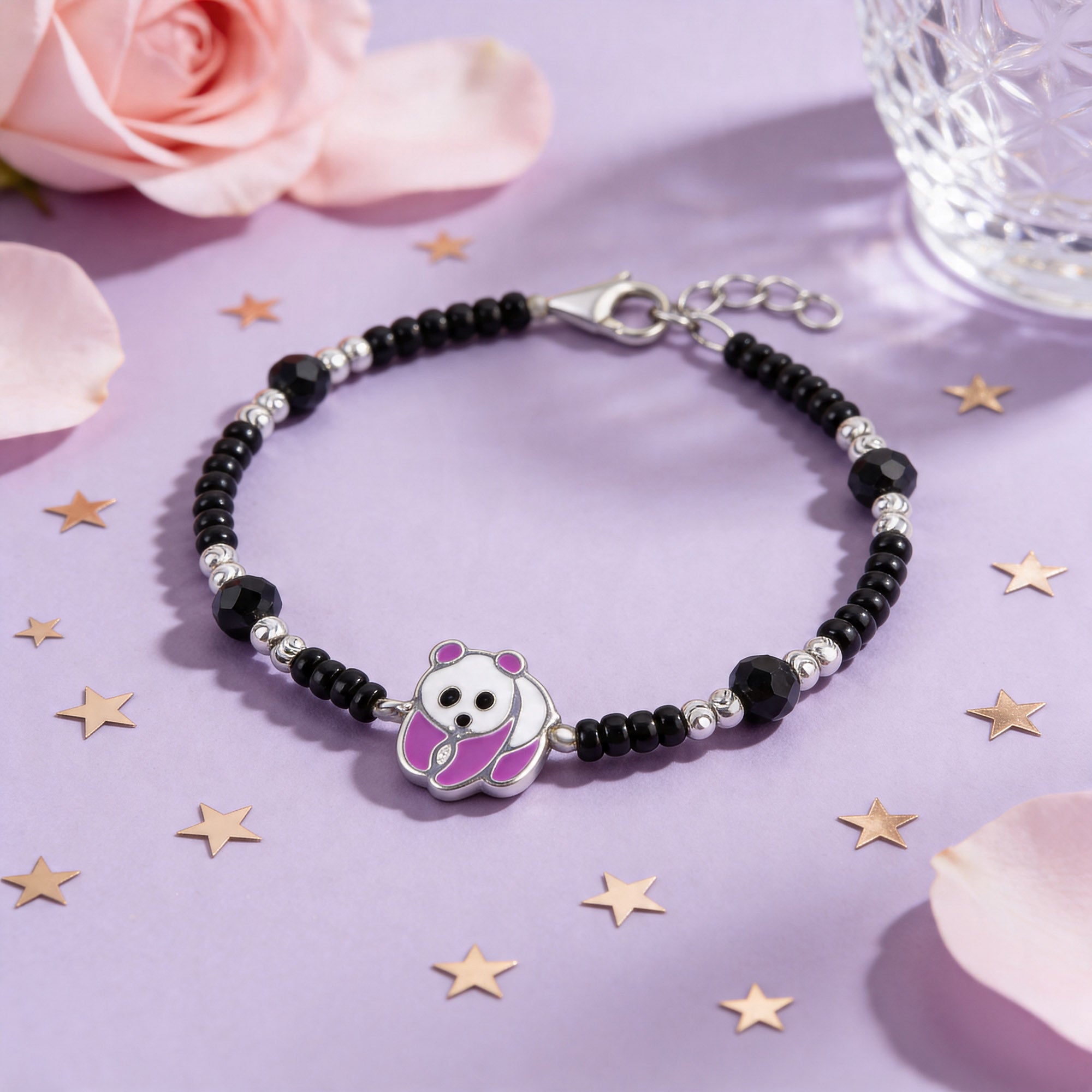 Purple Panda Kids Anklet