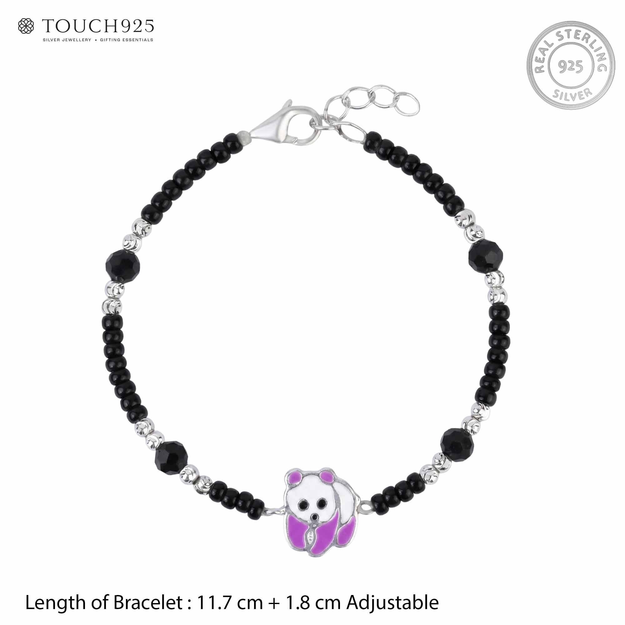 Purple Panda Kids Anklet