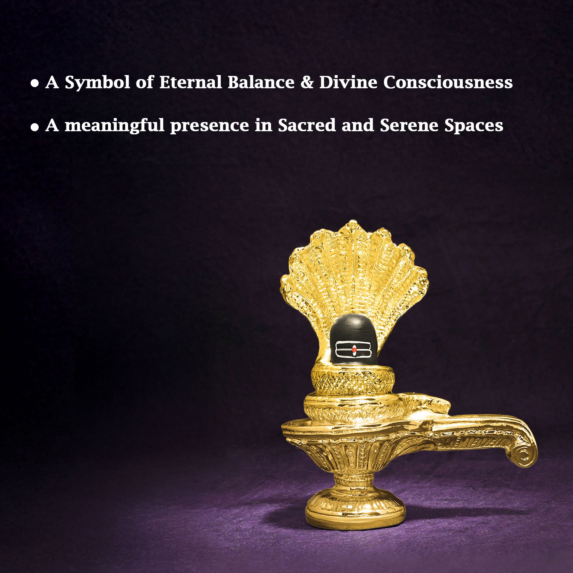 999 Silver Plated Golden Shiva Lingam