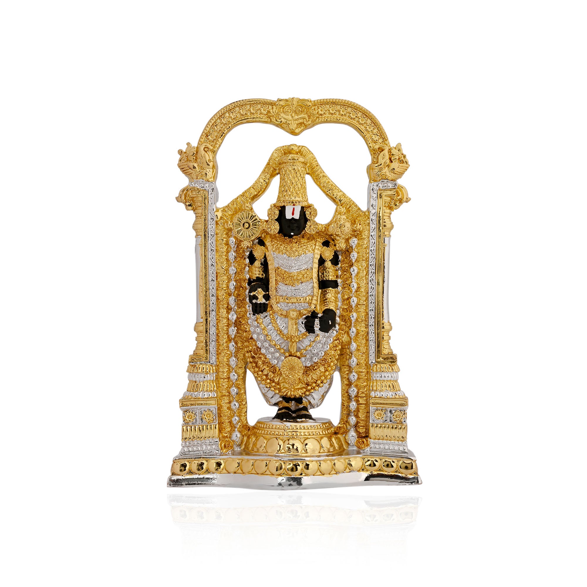 999 Silver Plated Dual Tone Balaji Idol