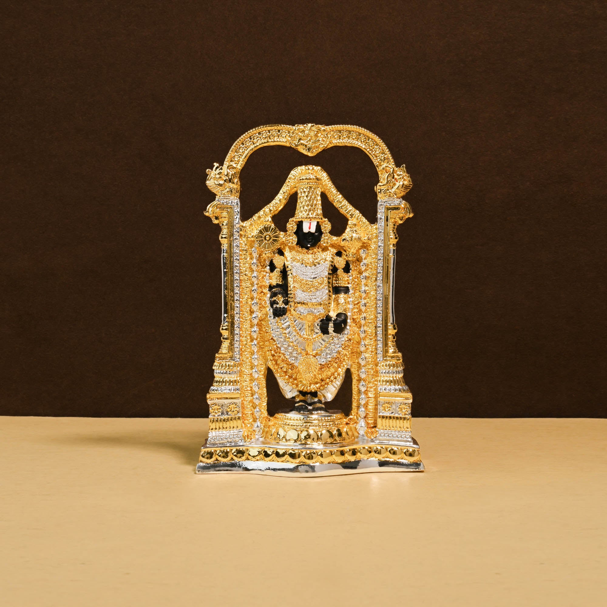 999 Silver Plated Dual Tone Balaji Idol