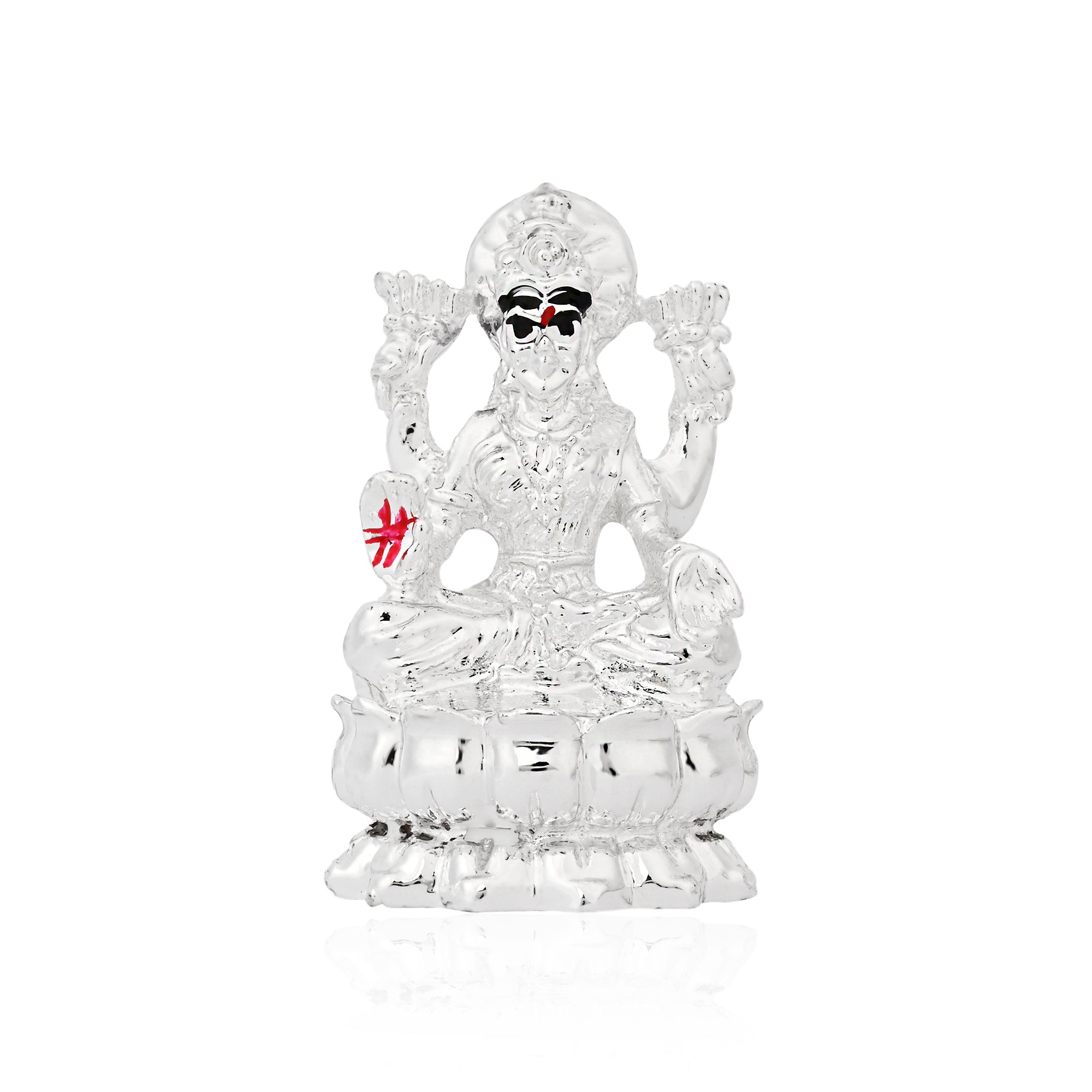 999 Silver Plated Lakshmi Idol
