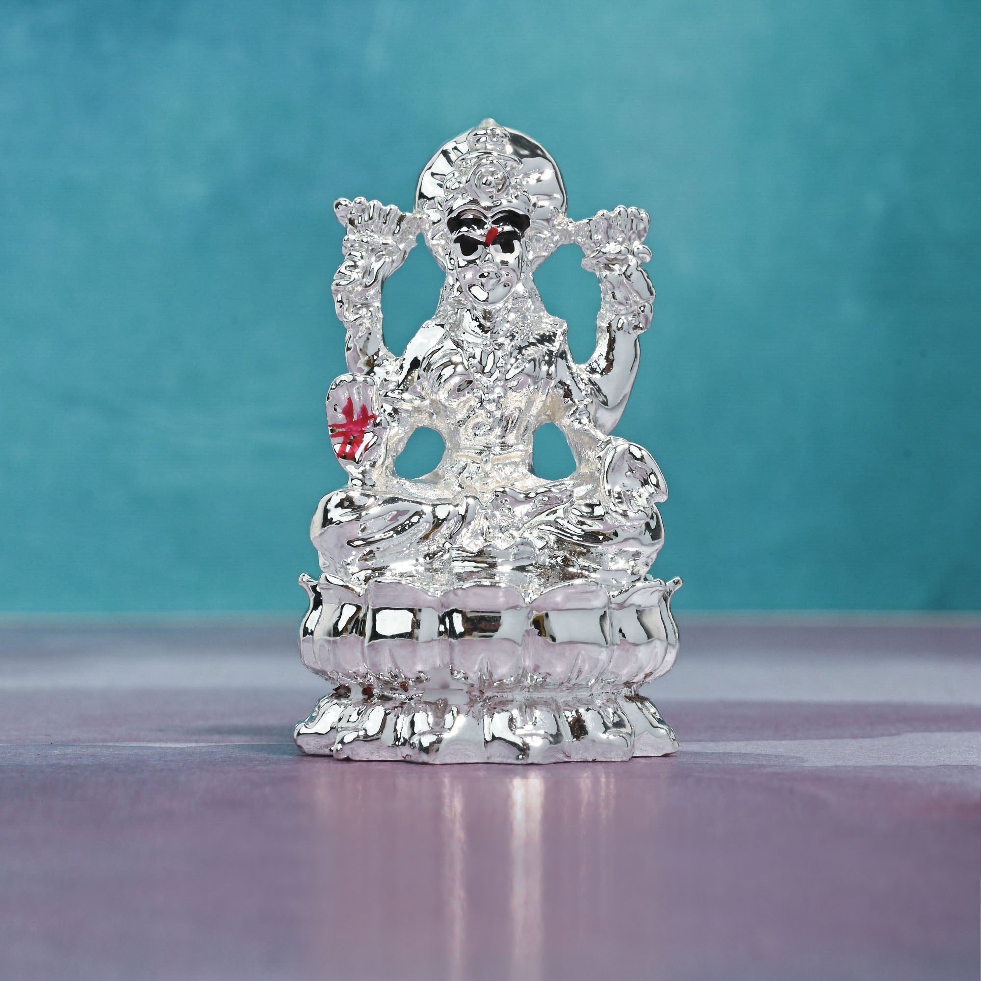 999 Silver Plated Lakshmi Idol