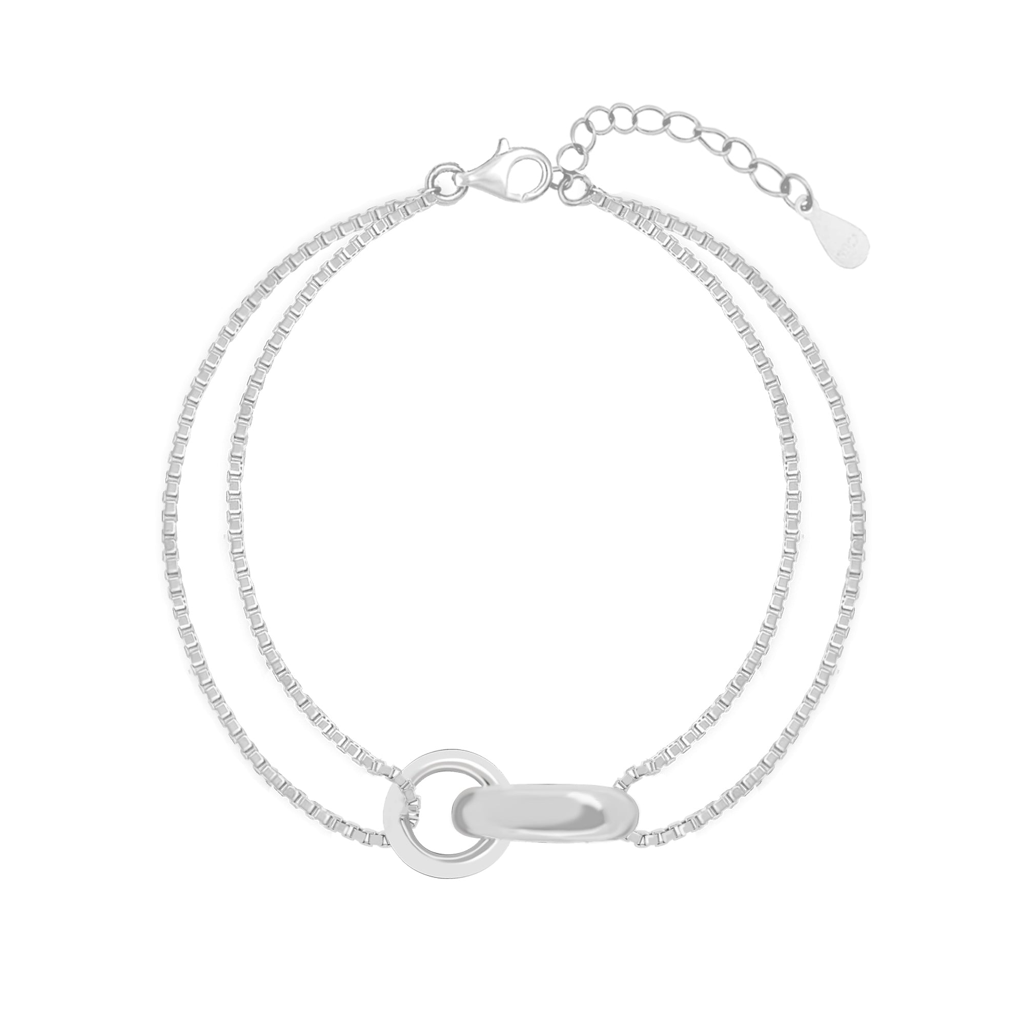 Circular Double Chain Bracelet