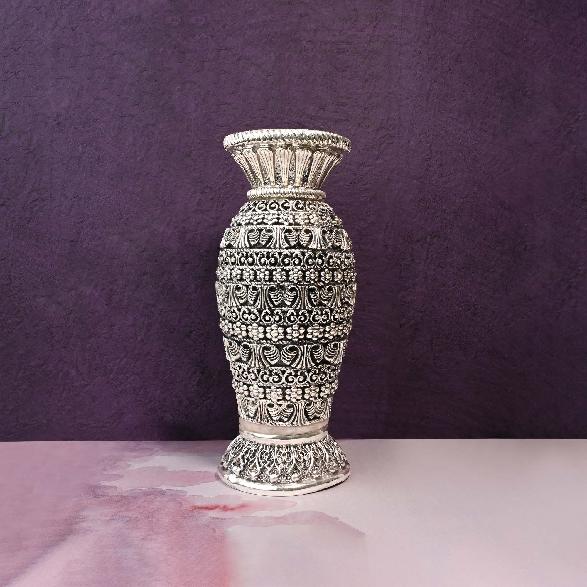 999 Silver Plated Antique Vase