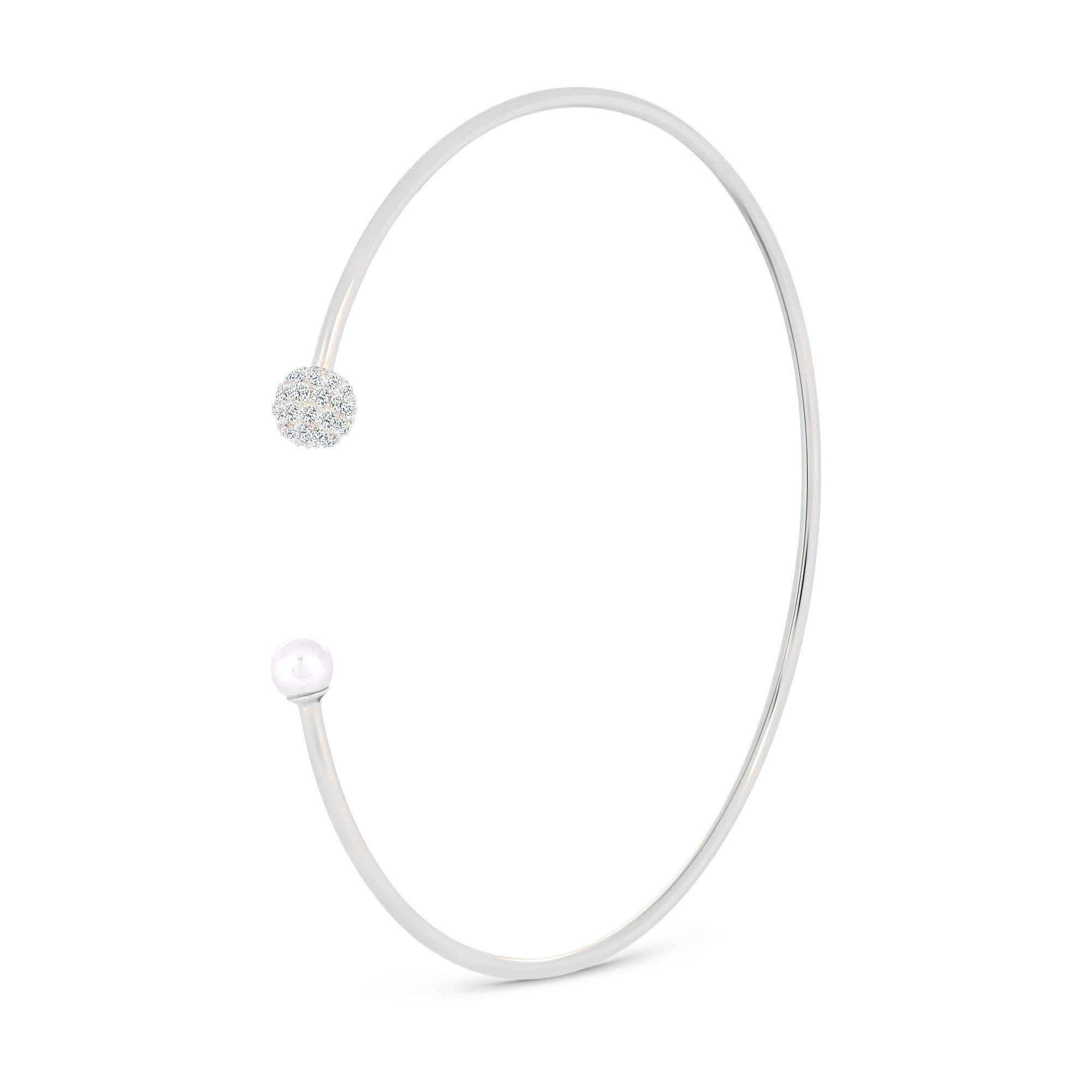 Pearl Orbit Silver Kada