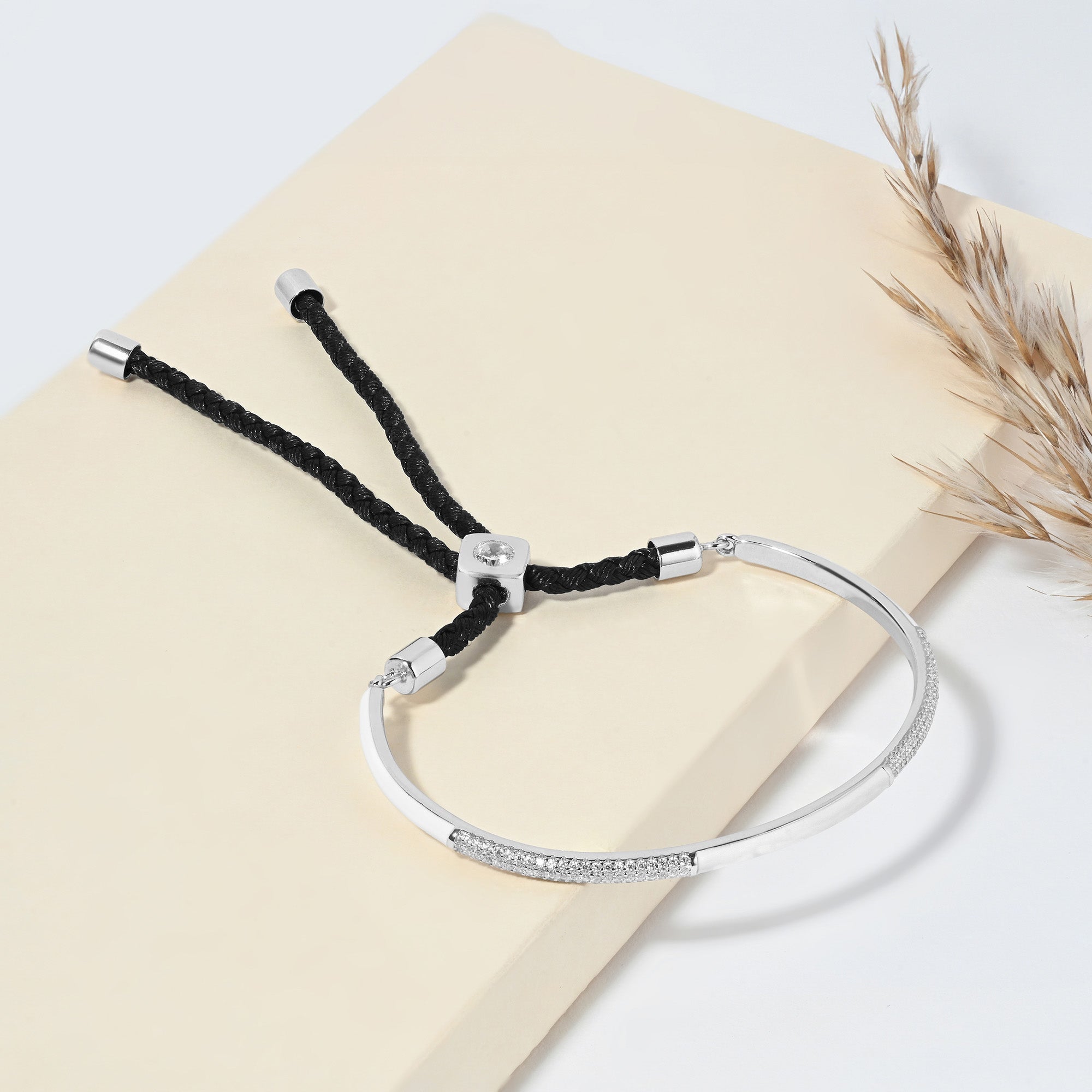 Dual Accent Silver Bracelet