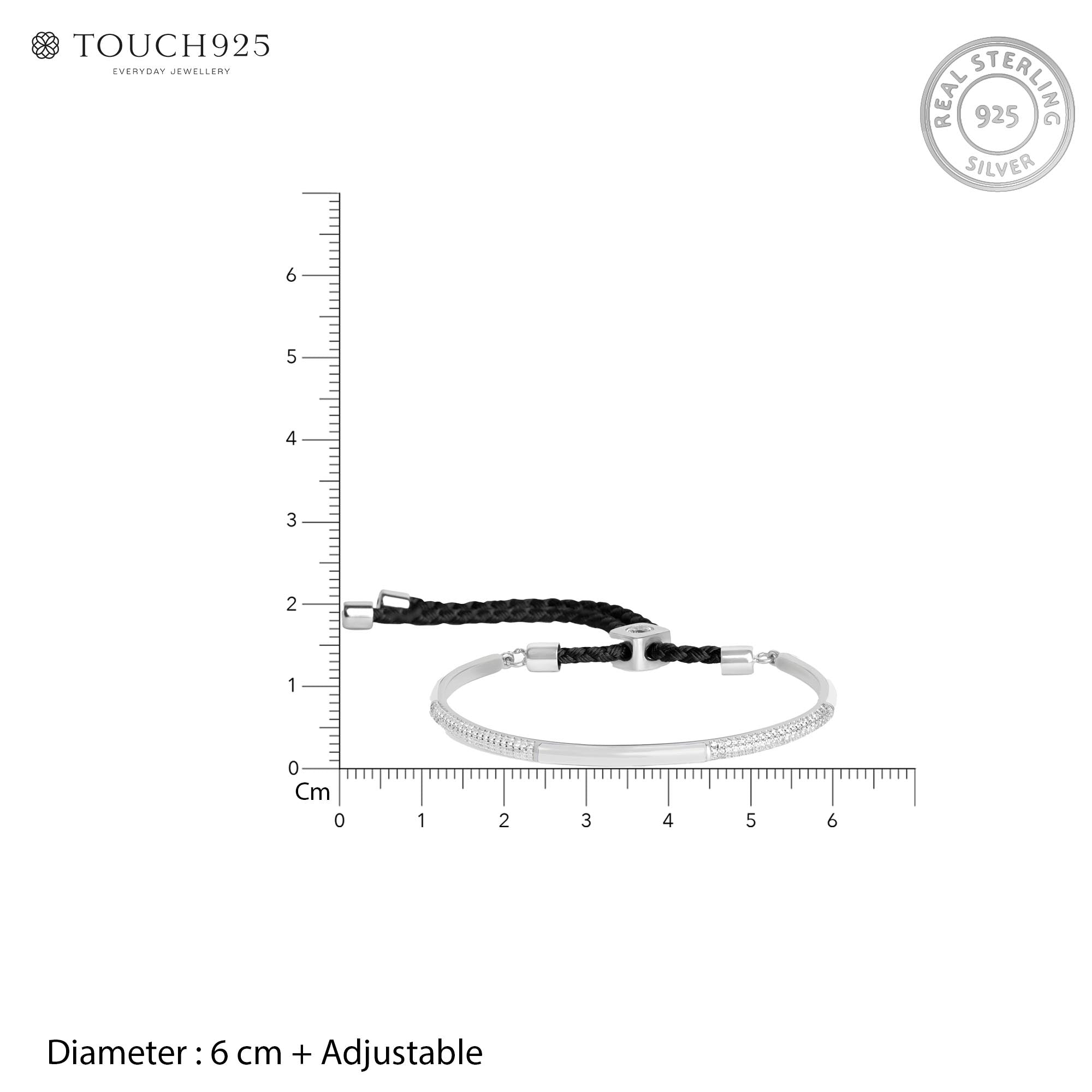 Dual Accent Silver Bracelet