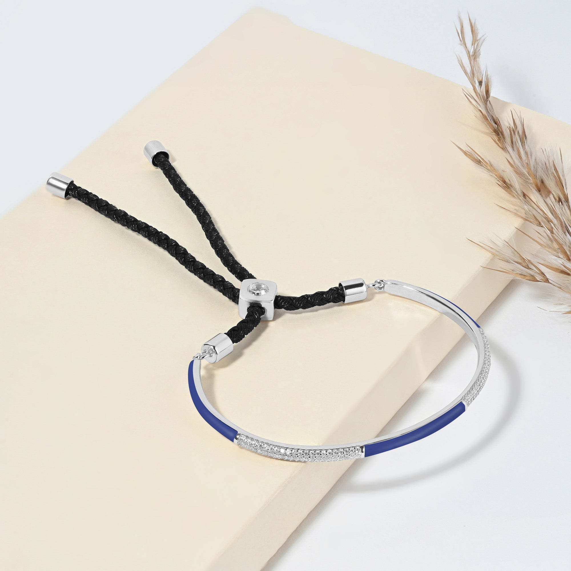 Dual Accent Silver Bracelet
