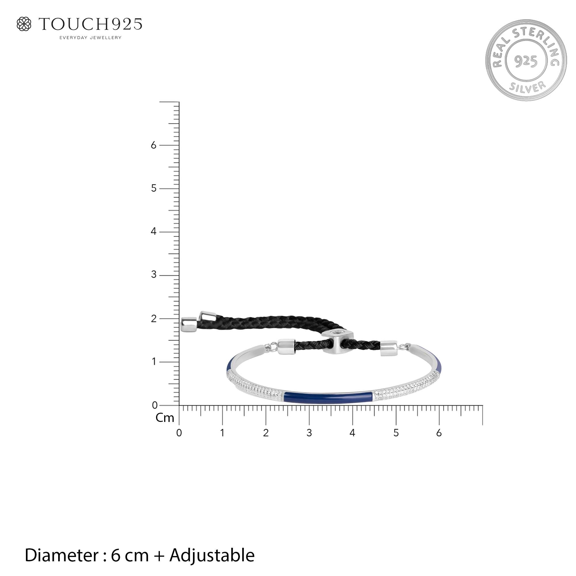 Dual Accent Silver Bracelet