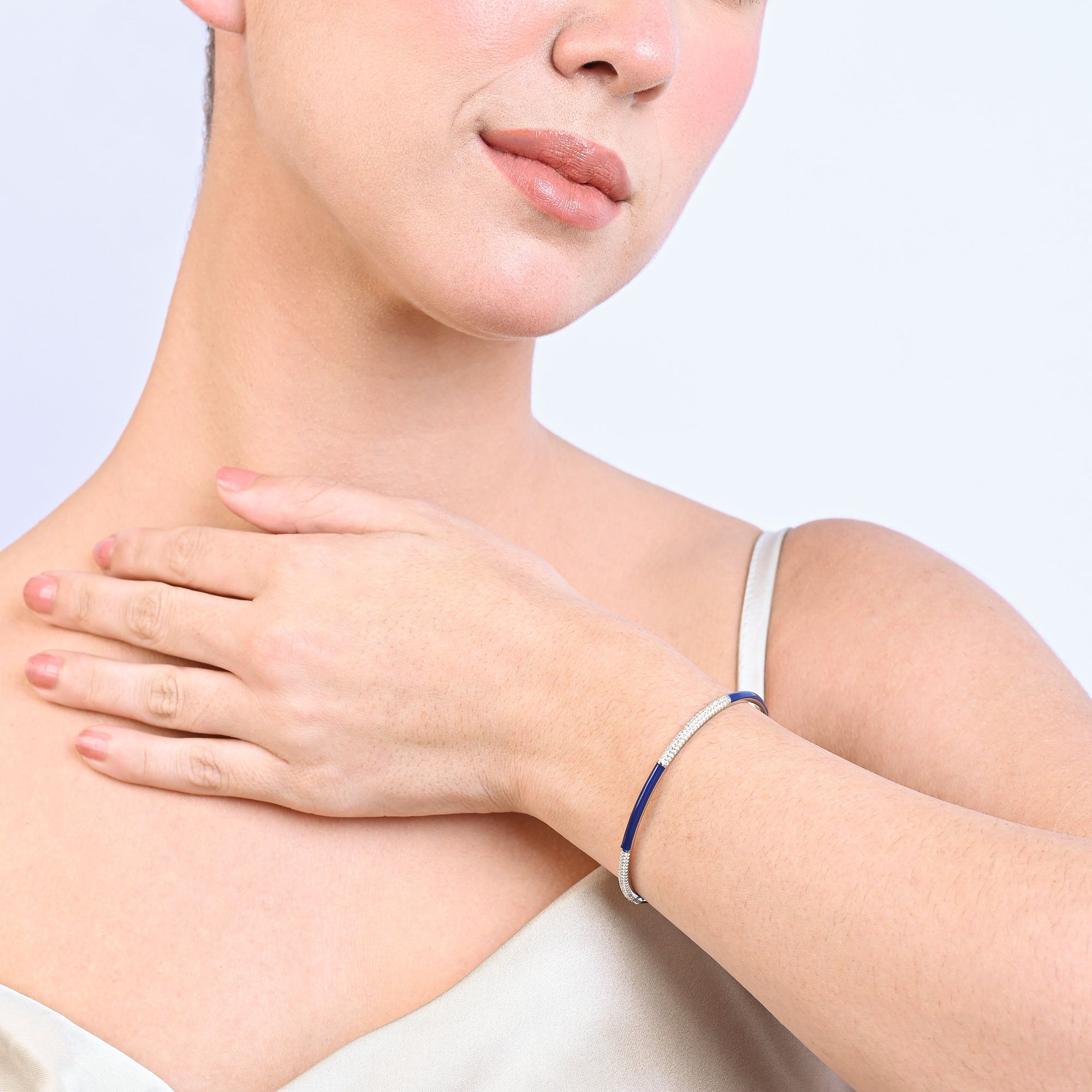 Dual Accent Silver Bracelet