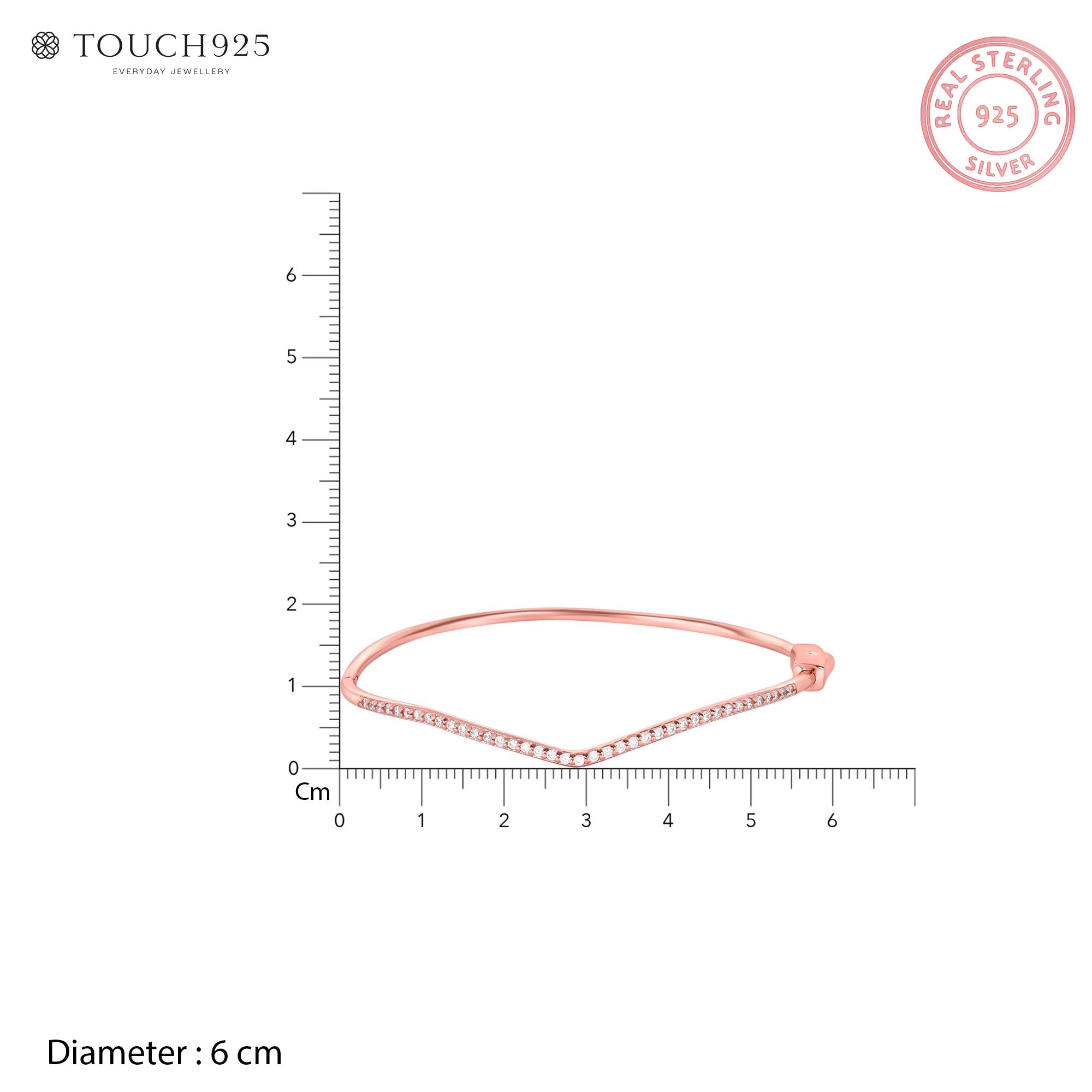Diadem Crest Silver Kada