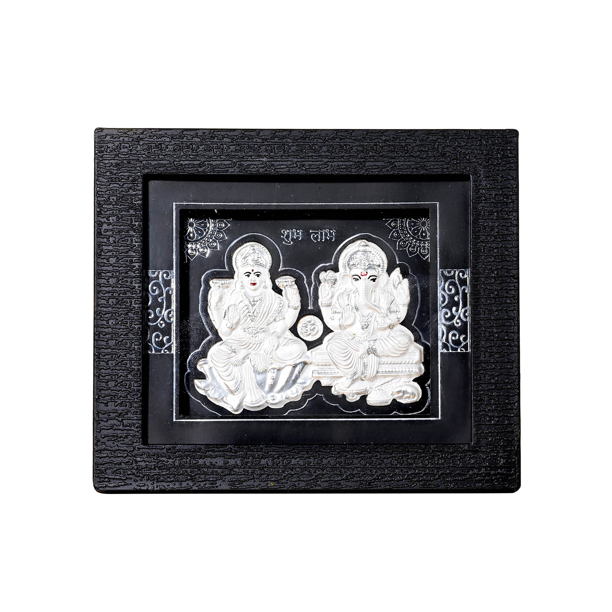 999 Silver Laxmi Ganesh Blessings Idol Frame