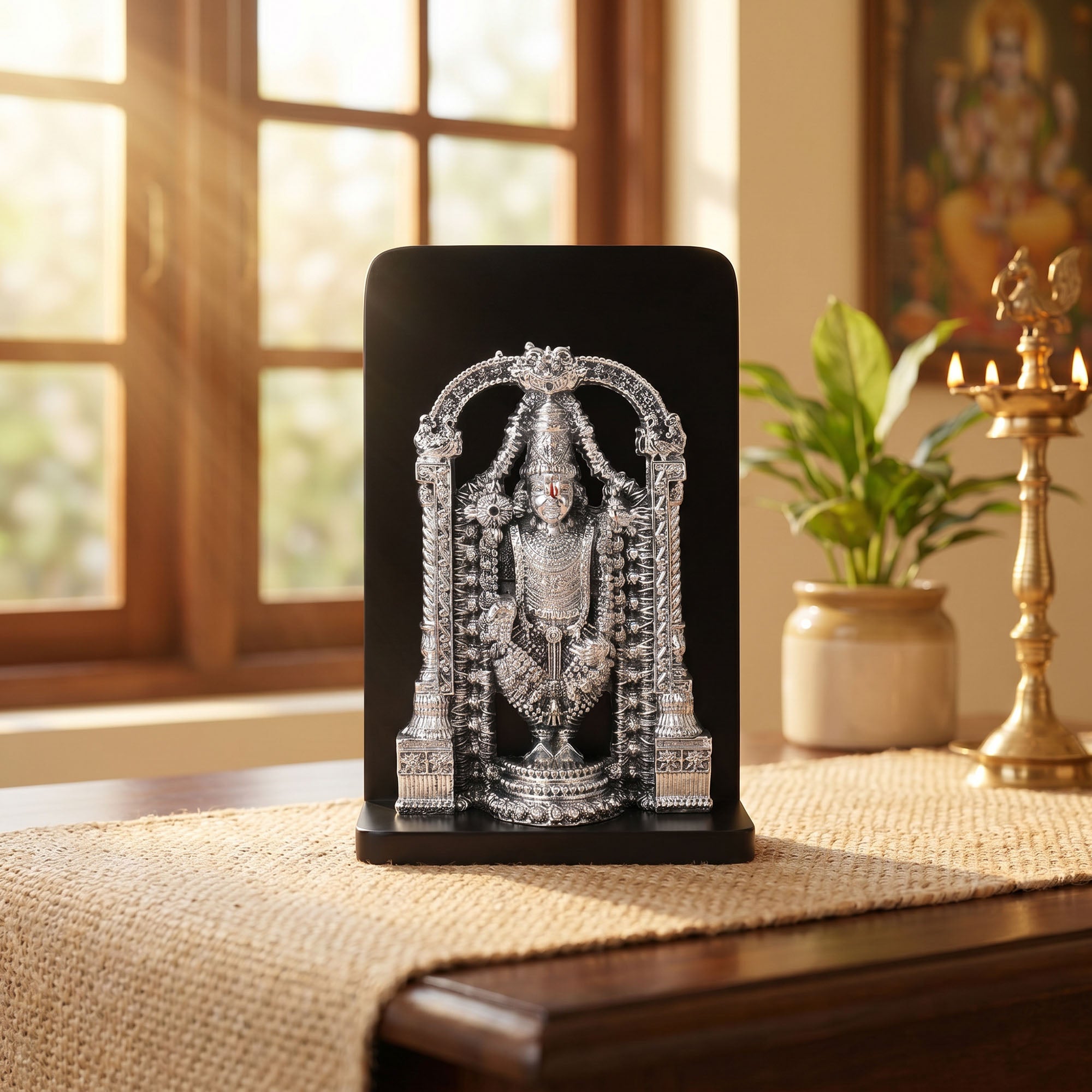 999 Silver Plated Tirupati Balaji Frame