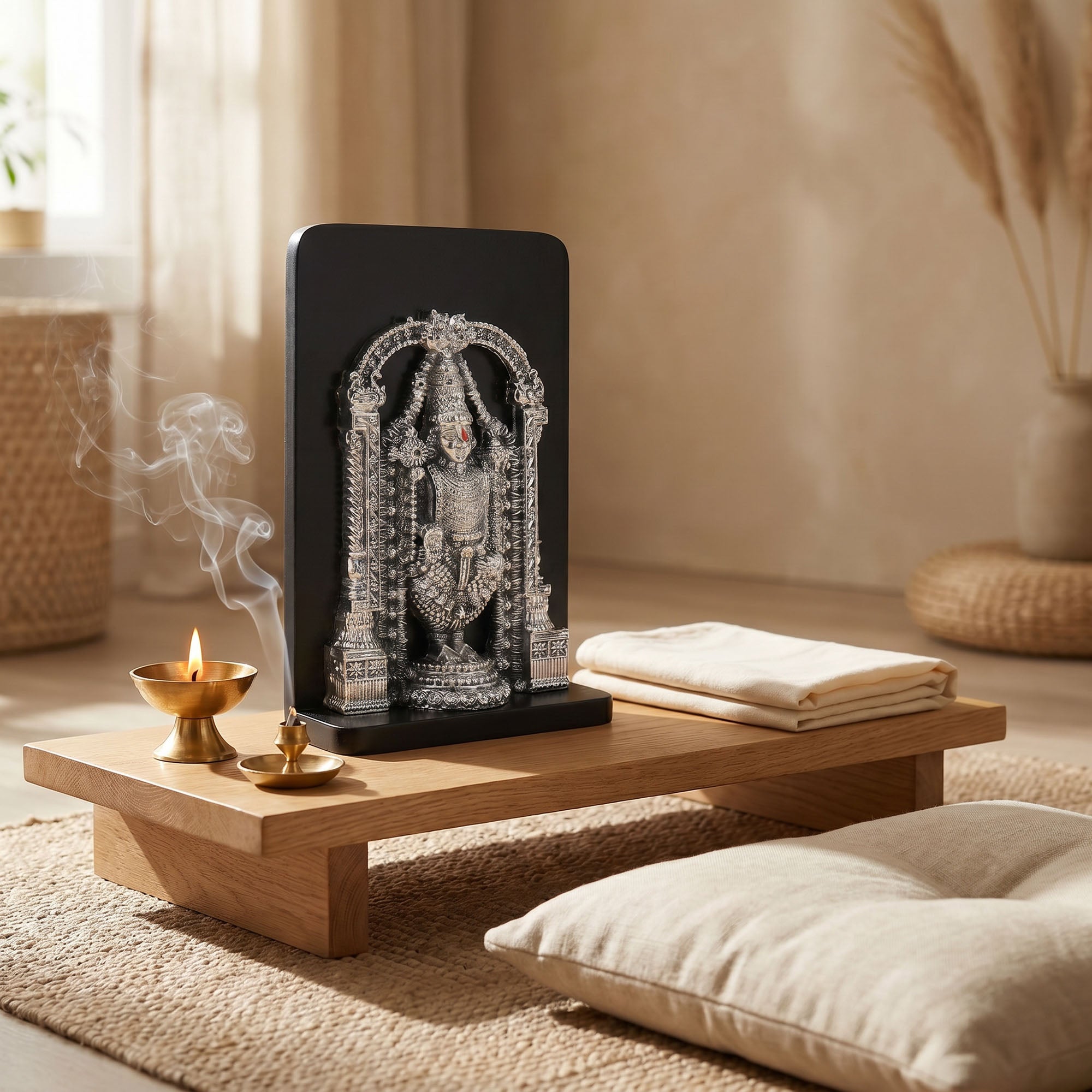 999 Silver Plated Tirupati Balaji Frame