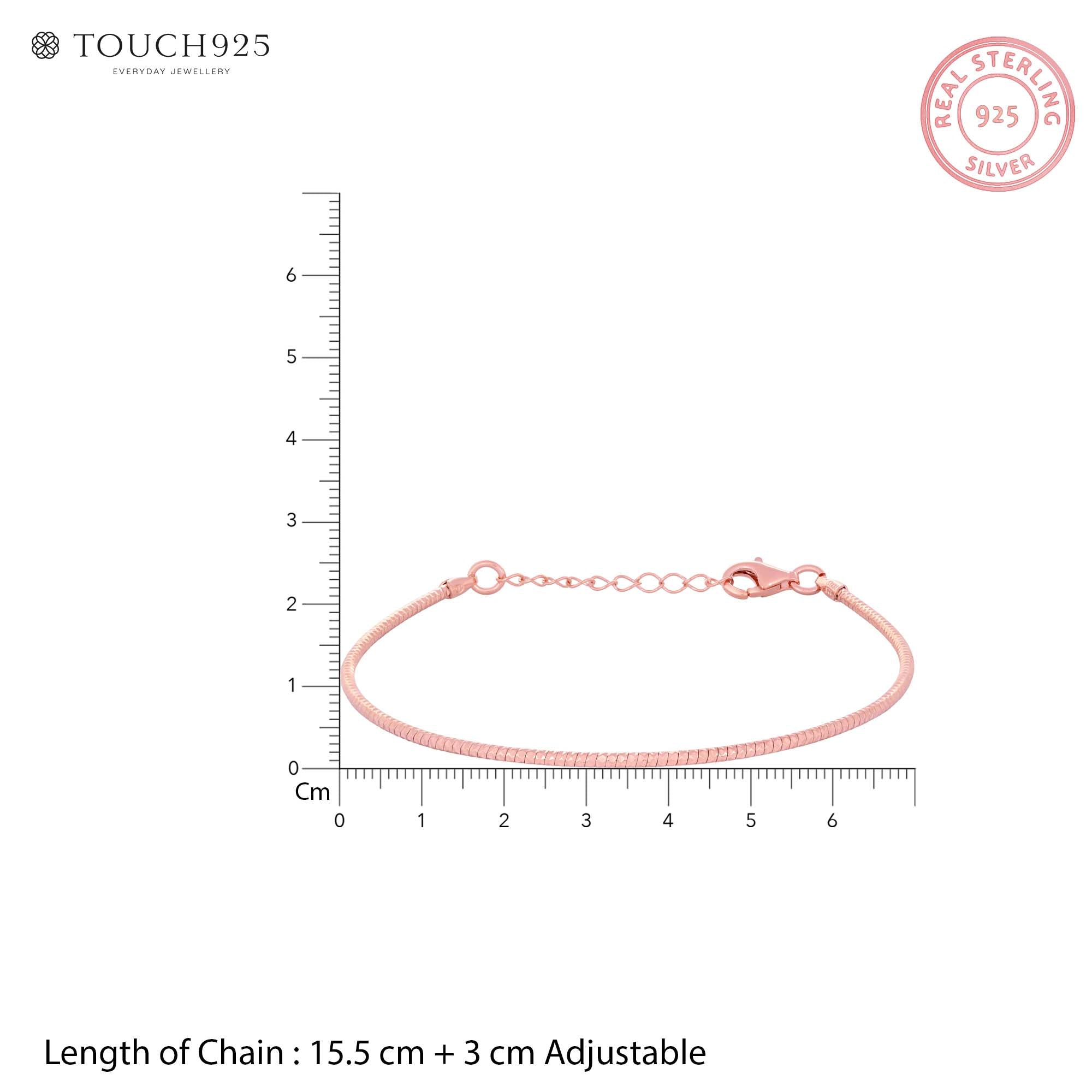 Sleek Serpent Silver Bracelet