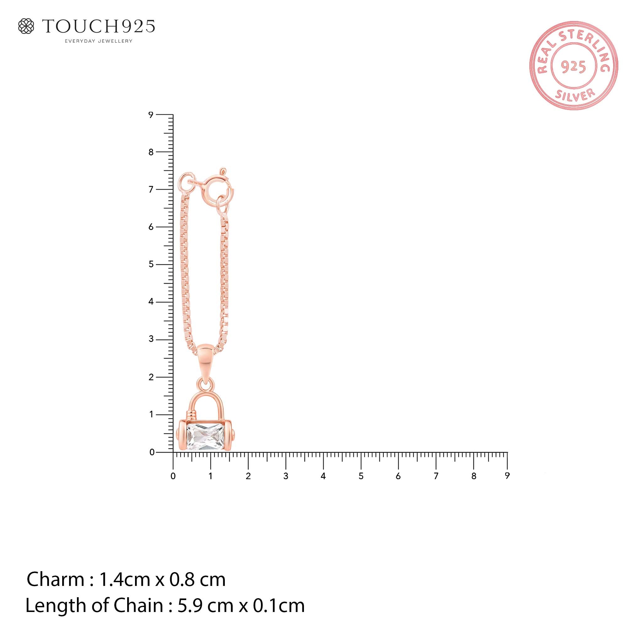 Crystal Lock Charm